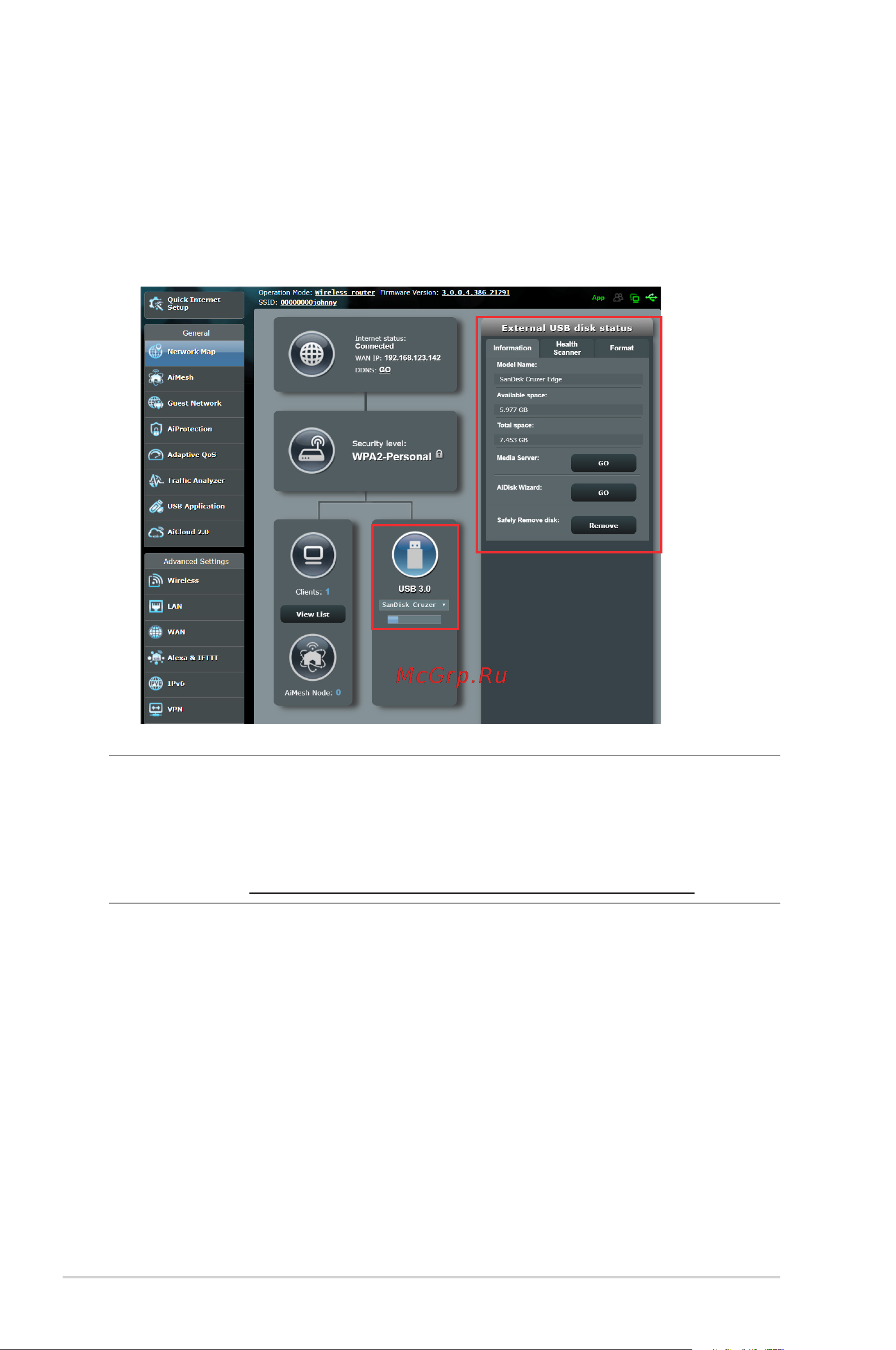 Asus ZenWiFi AX (XT8) [22/156] Monitoring your usb device