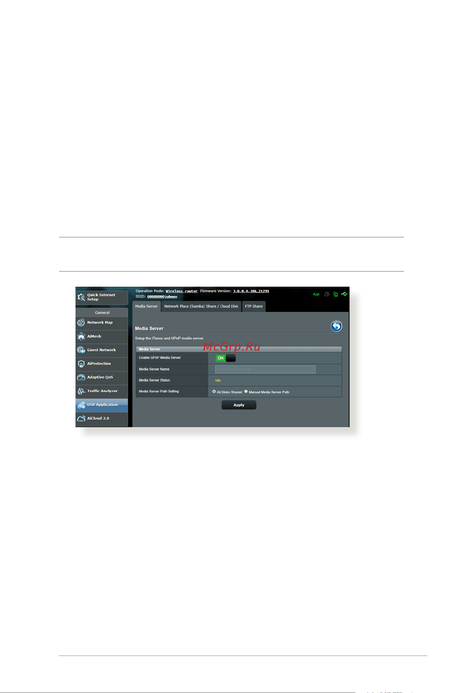 Asus ZenWiFi AX (XT8) [41/156] Using servers center