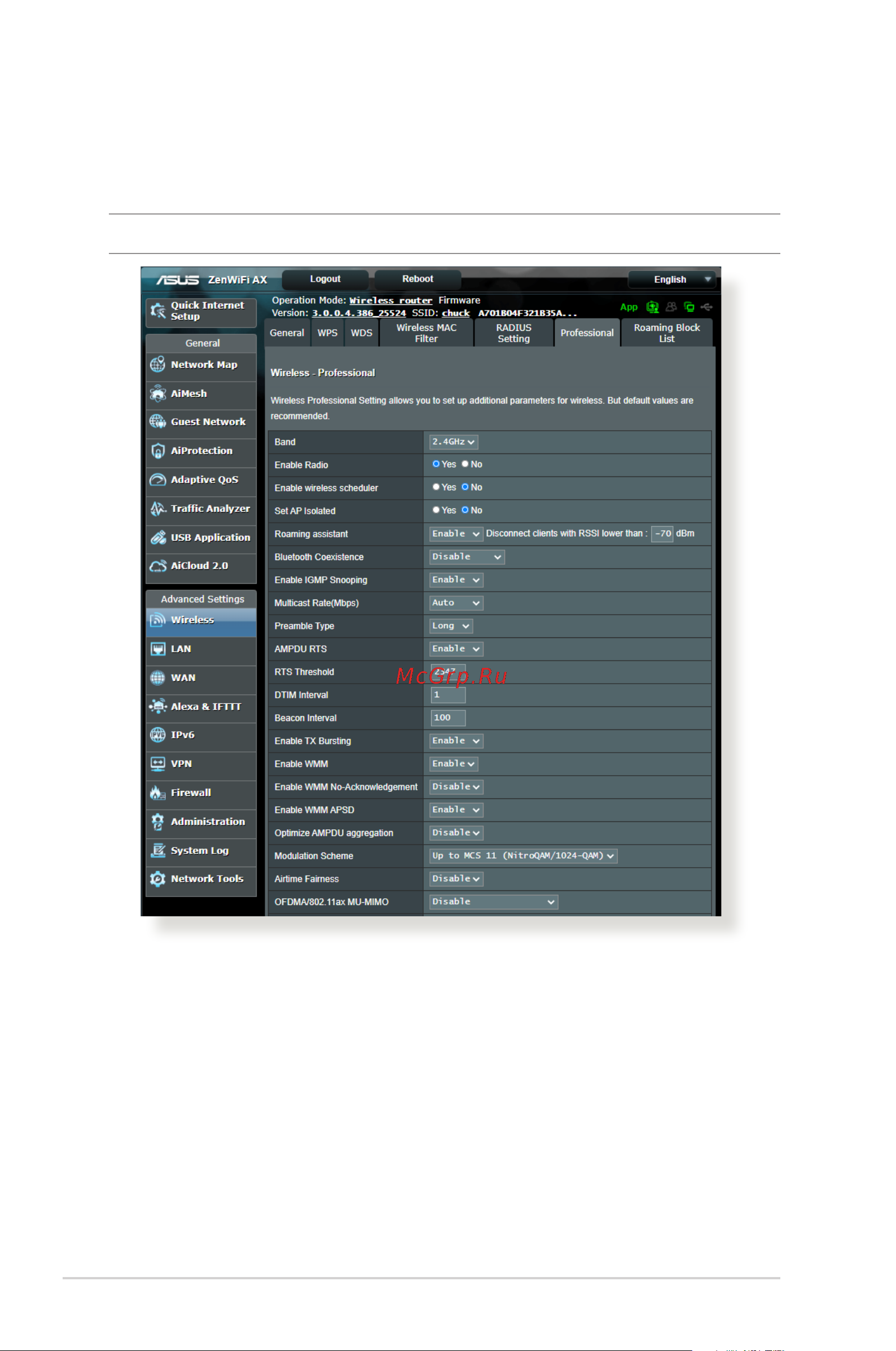 Asus ZenWiFi AX (XT8) [60/156] Professional