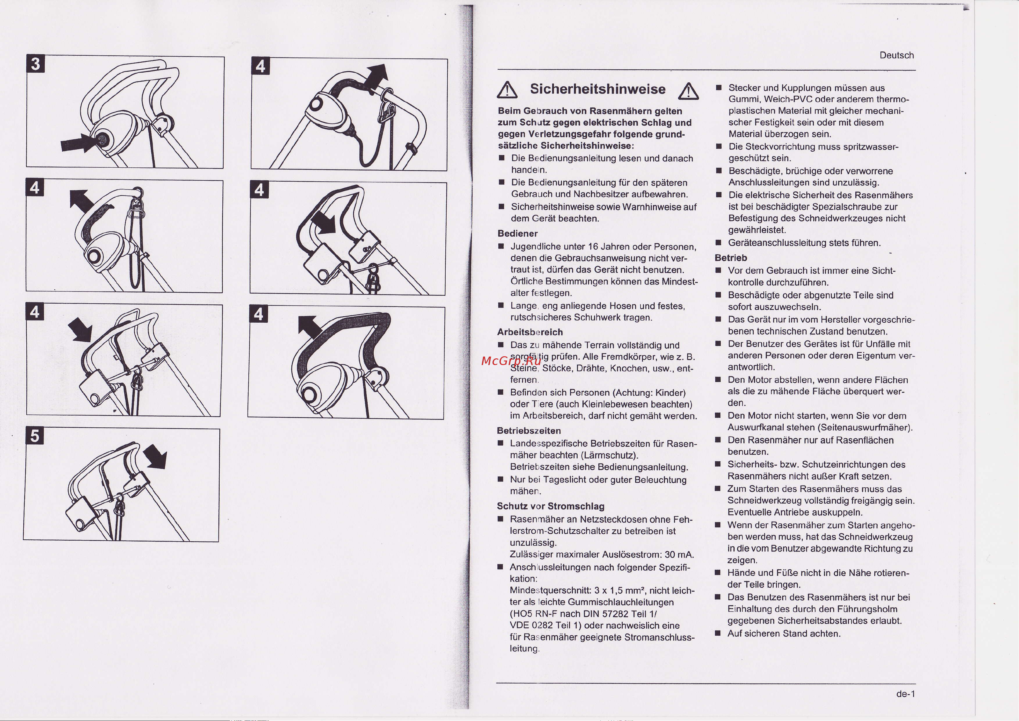 Al-Ko CLASSIC 3.2 E 112661 [5/8] A siсherheitshinweise a