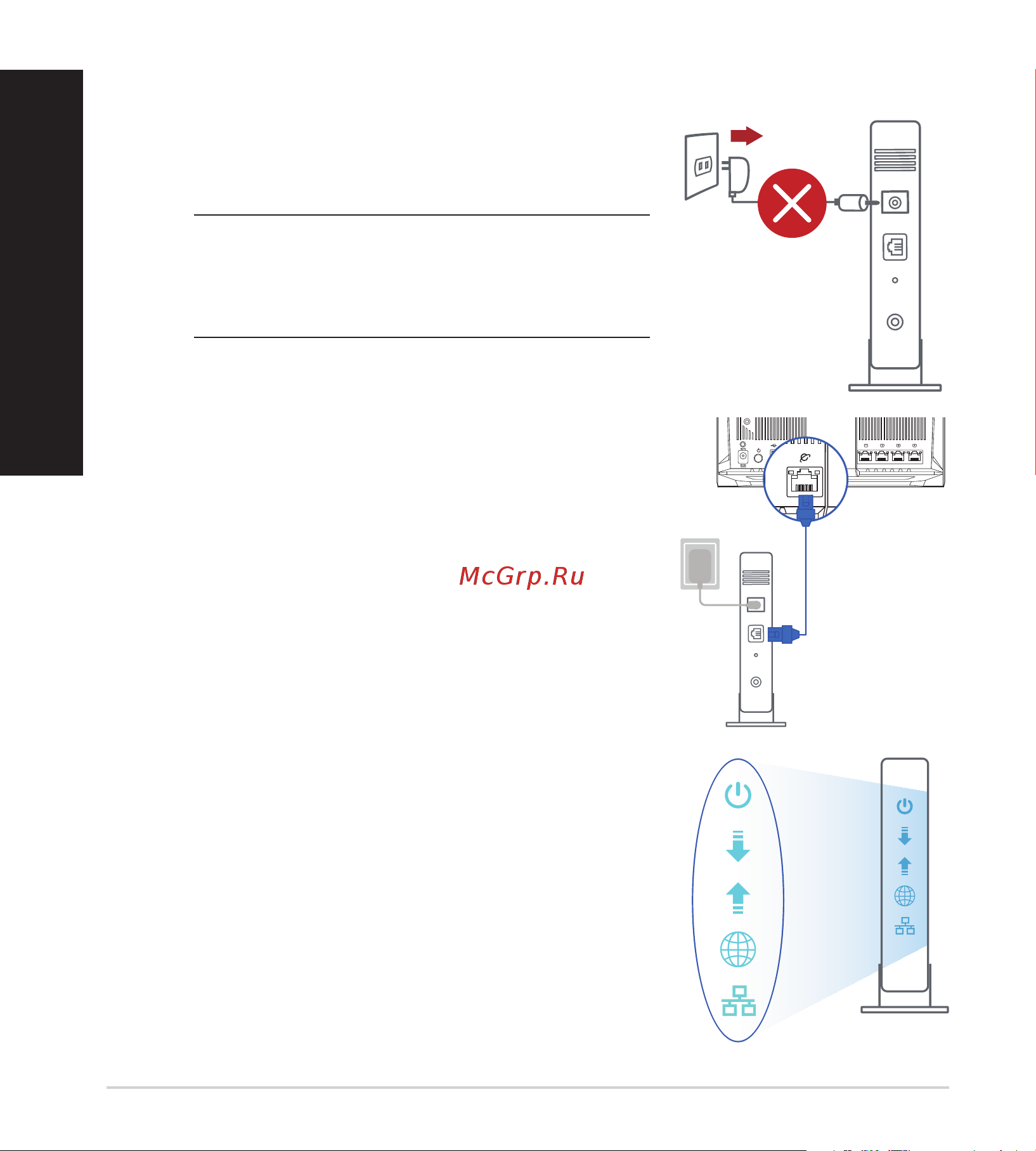 Asus RT-AC85P [12/108] Forberedelse af dit modem forberedelse af dit modem