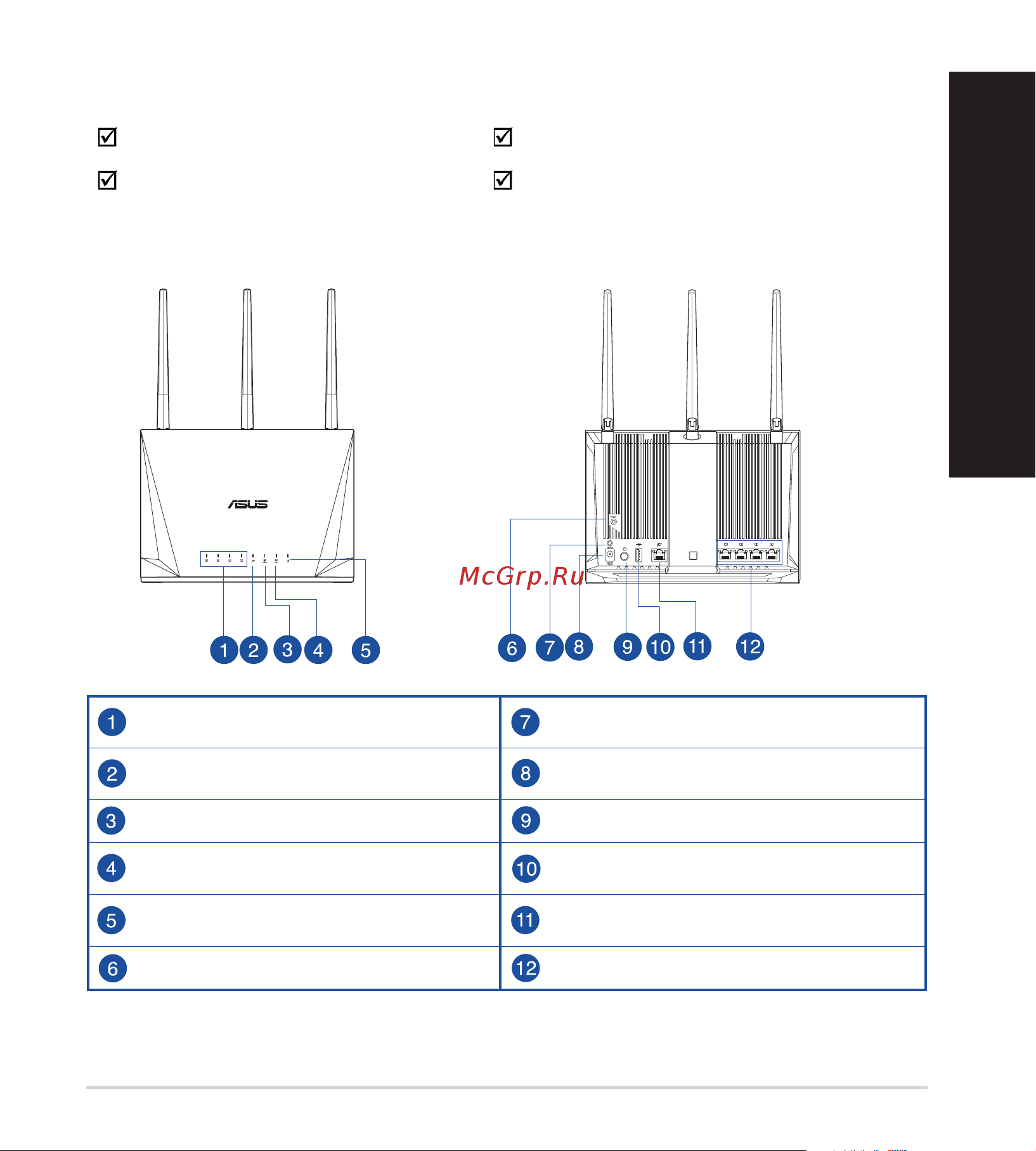 Asus RT-AC85P [3/108] Package contents