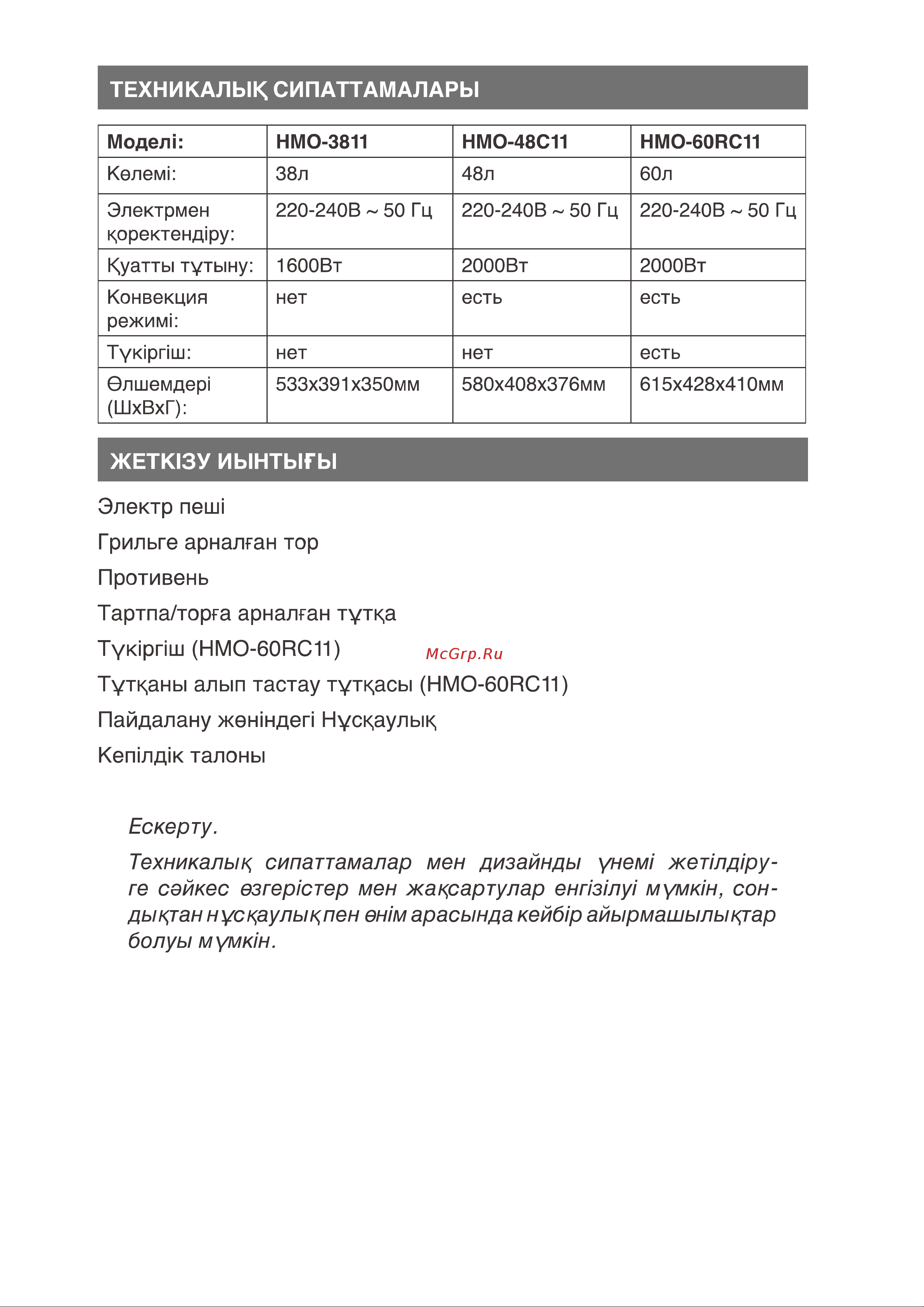 Harper HMO-60RC11 [35/36] Грильге арнал ан тор