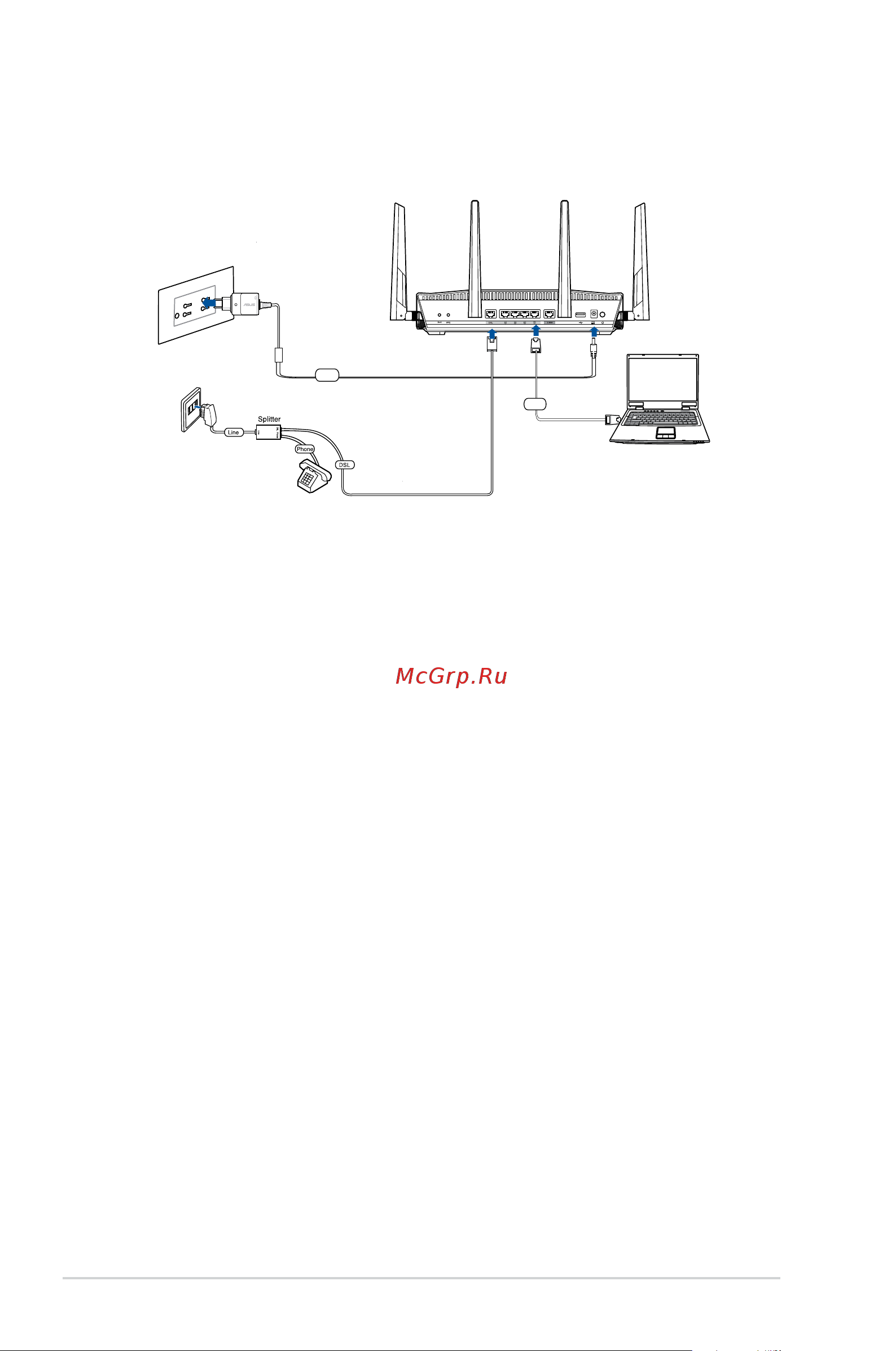 Asus DSL-AC88U Annex B [12/66] Wired connection