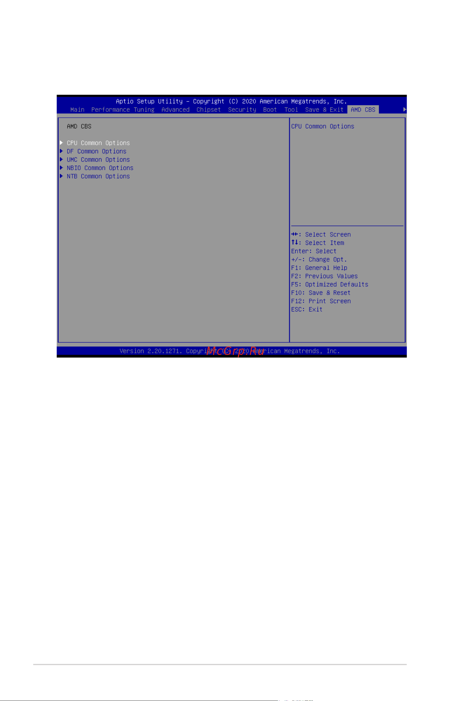 Asus RS620SA-E10-RS12 [106/144] Amd cbs menu
