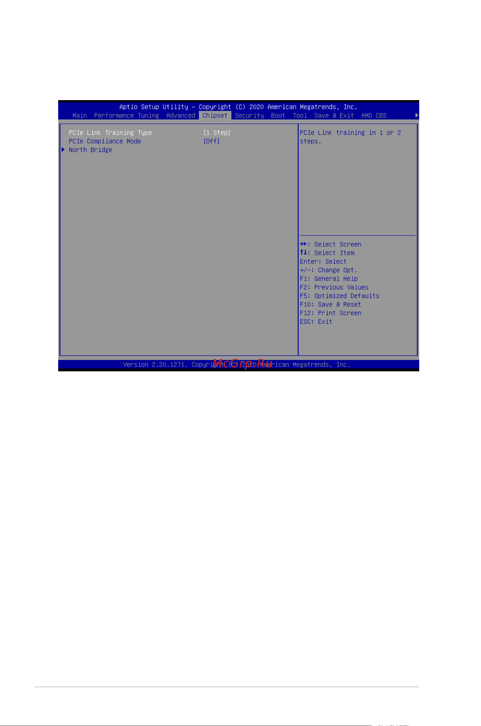Asus ESC4000A-E10 [114/150] Chipset menu