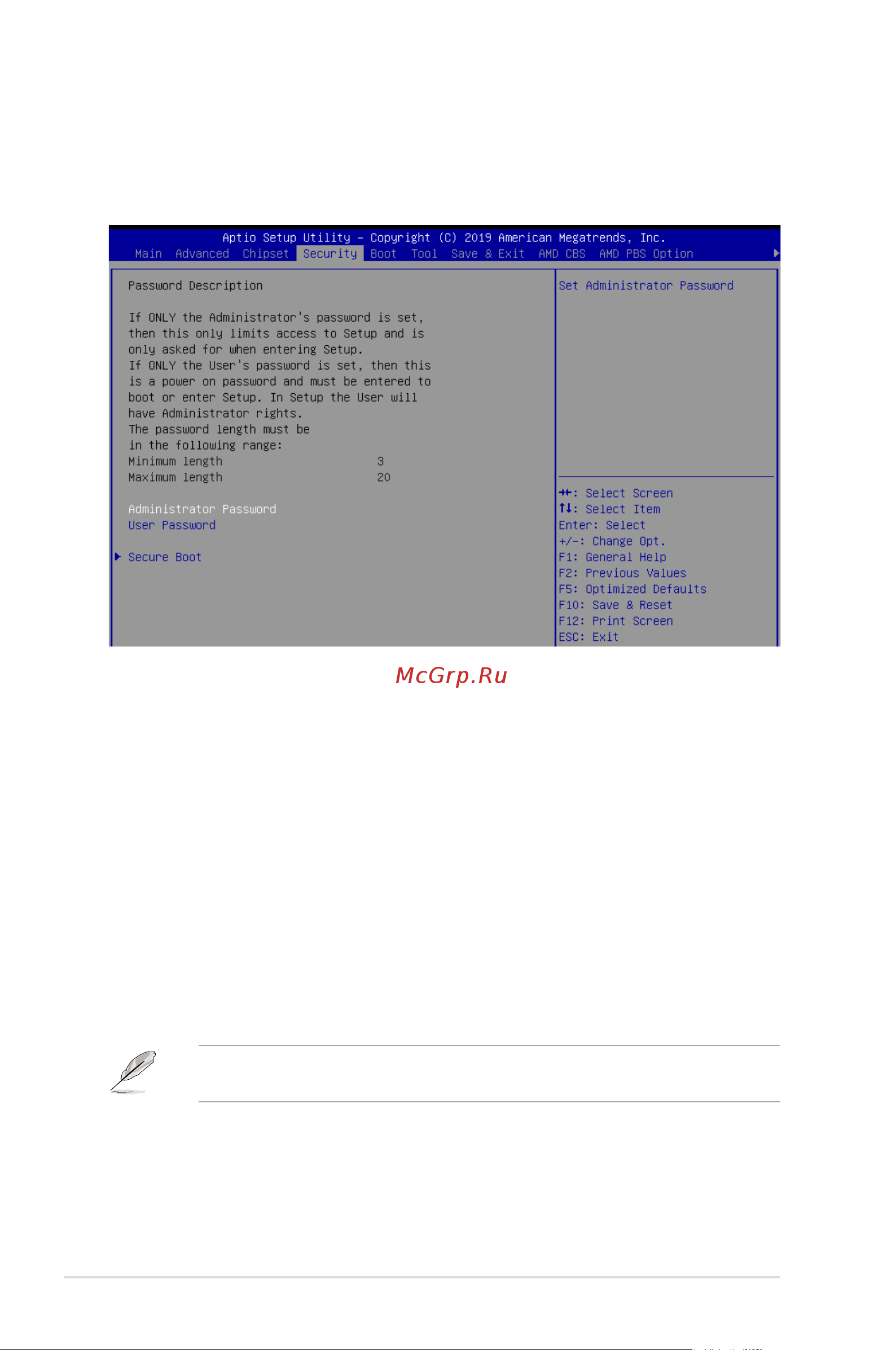 Asus RS500A-E10-RS4 [118/150] Security menu