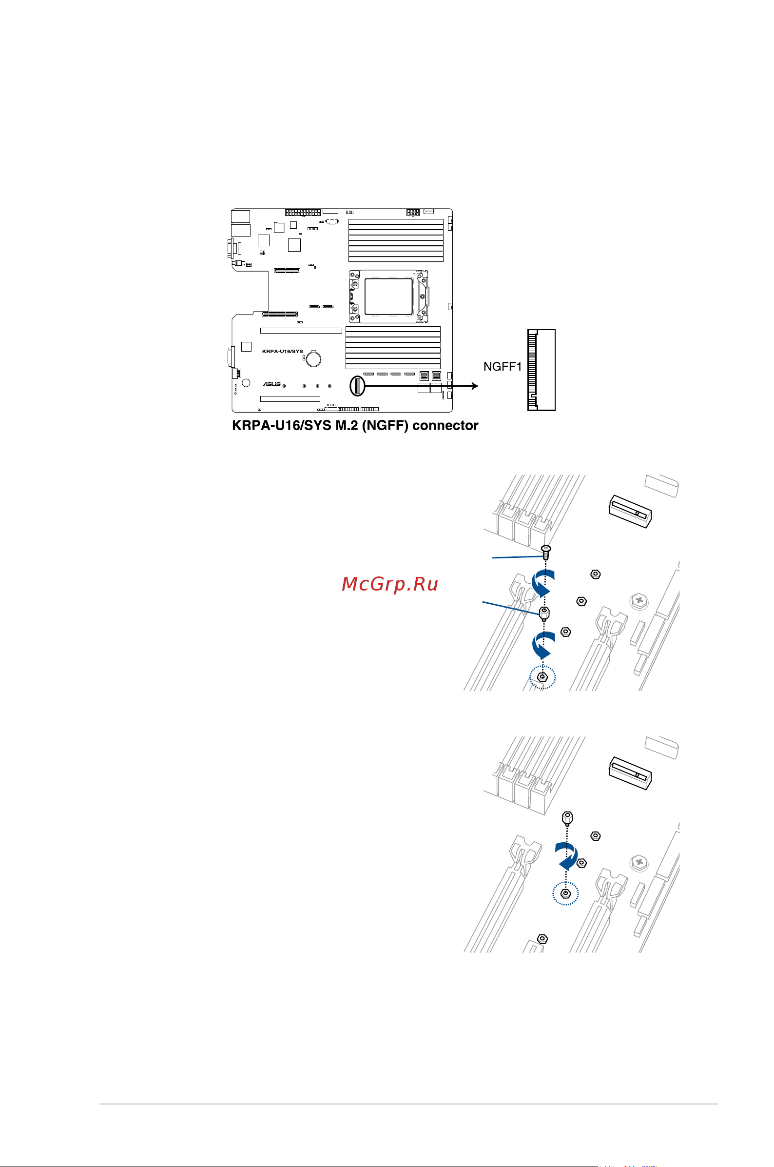 Asus RS500A-E10-RS12U [51/150] Installing m ngff cards