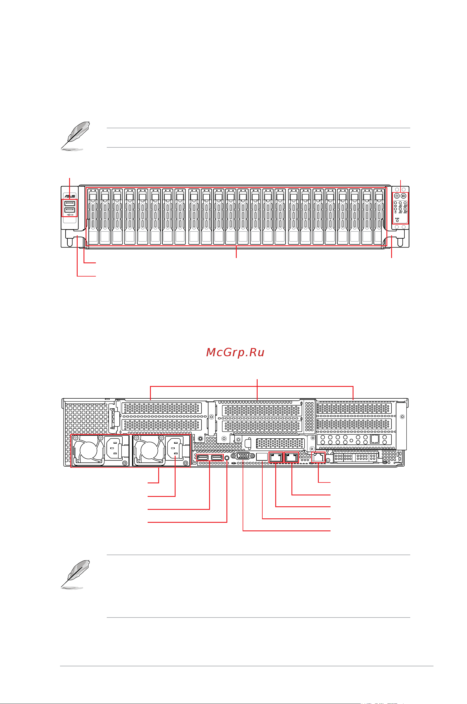 Asus RS720A-E9-RS24V2 [15/156] Front panel features