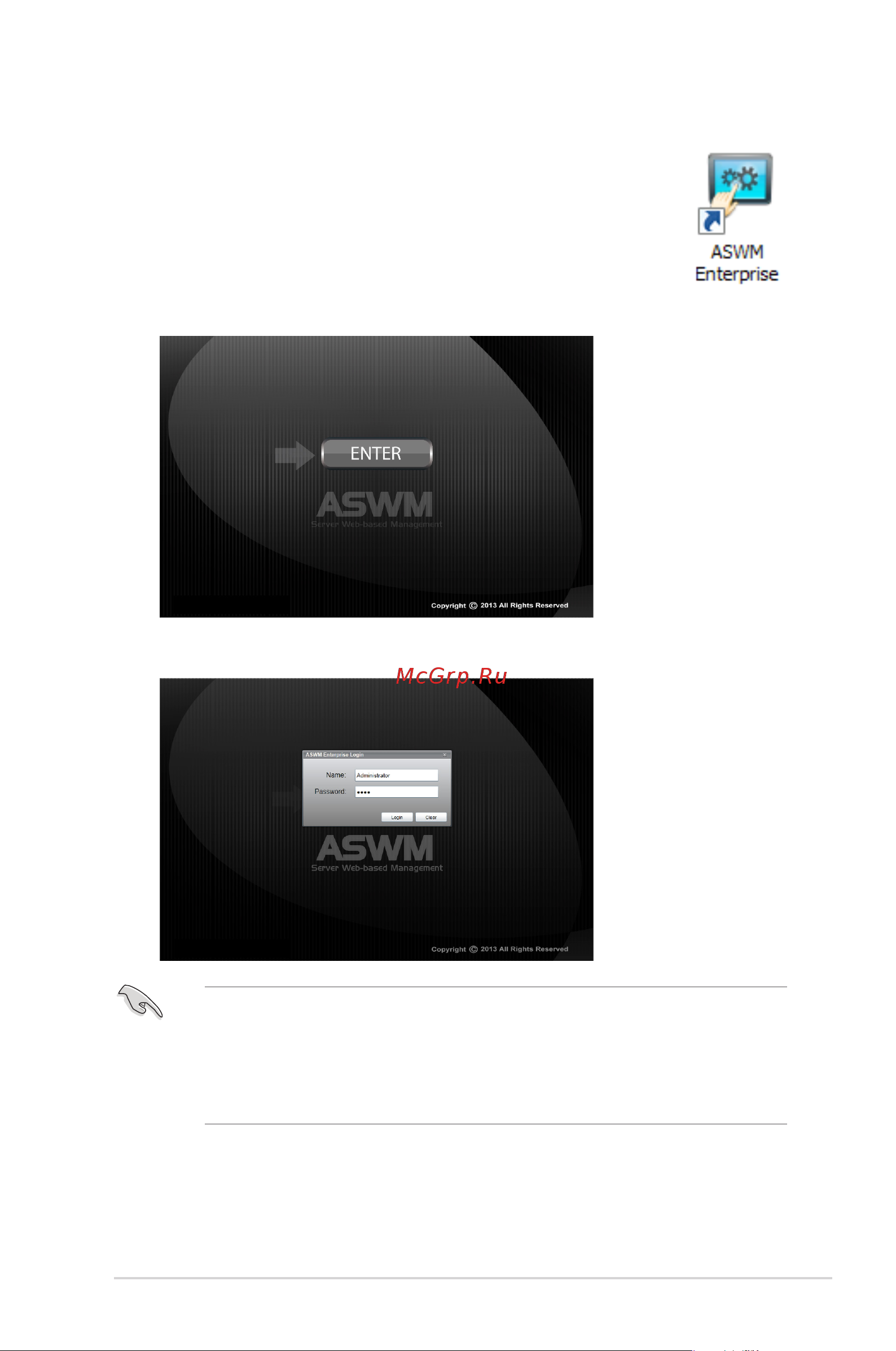 Asus RS500-E8-RS4 V2 [18/112] Login aswm enterprise