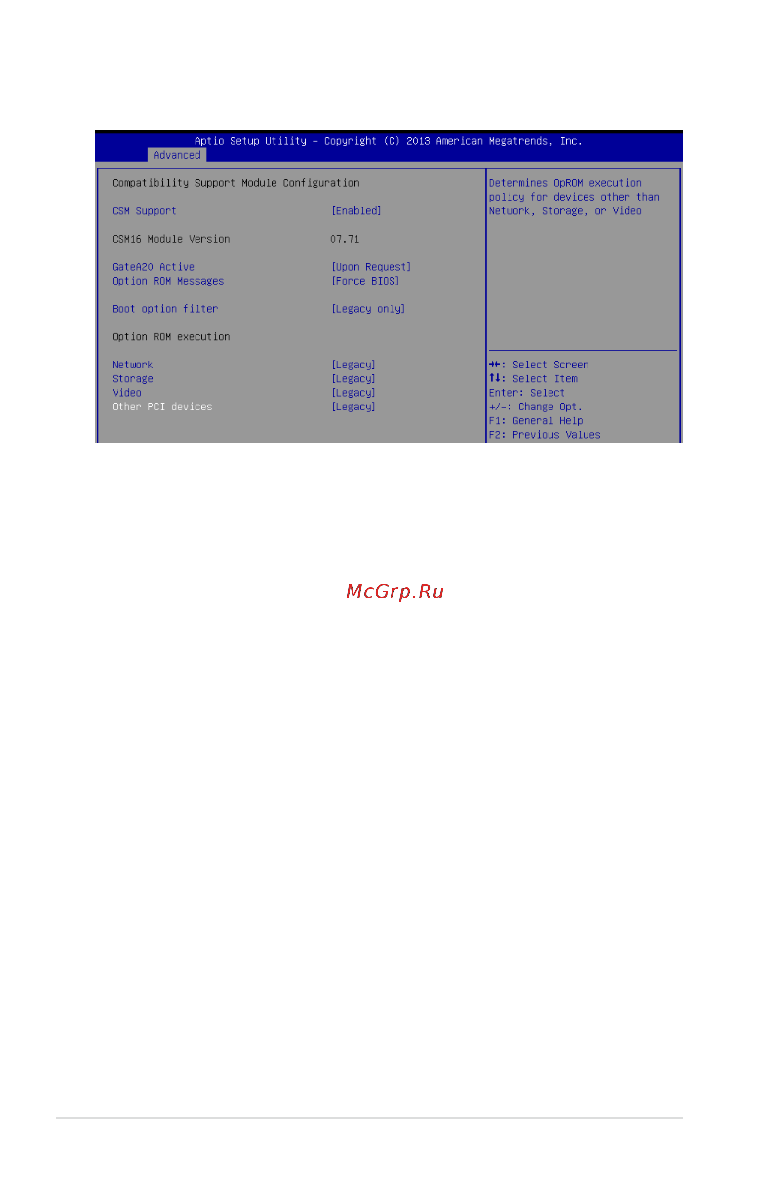 Asus RS500-E8-RS4 V2 [94/198] Csm configuration