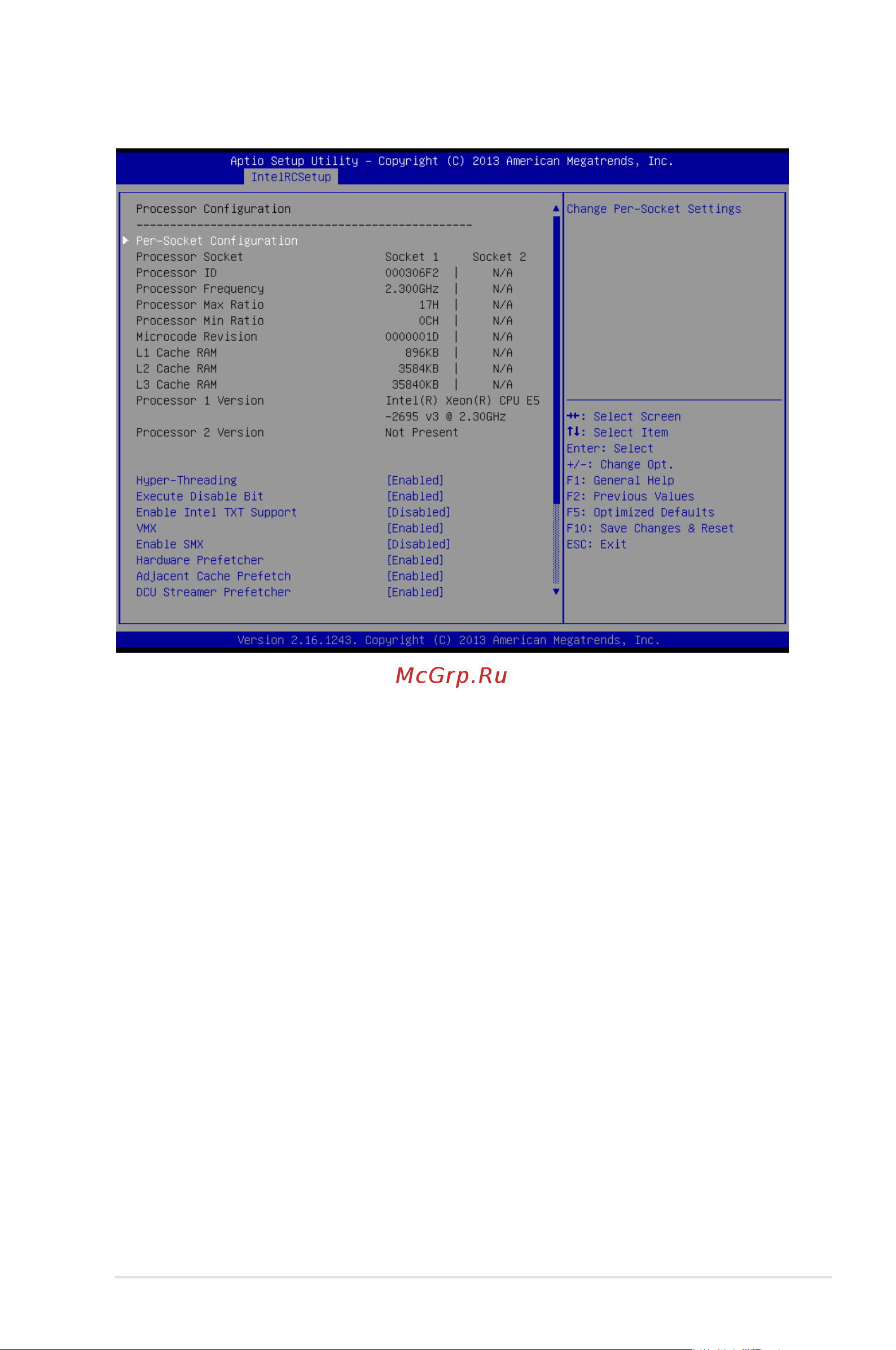 Asus RS500-E8-RS4 V2 [99/198] Processor configuration