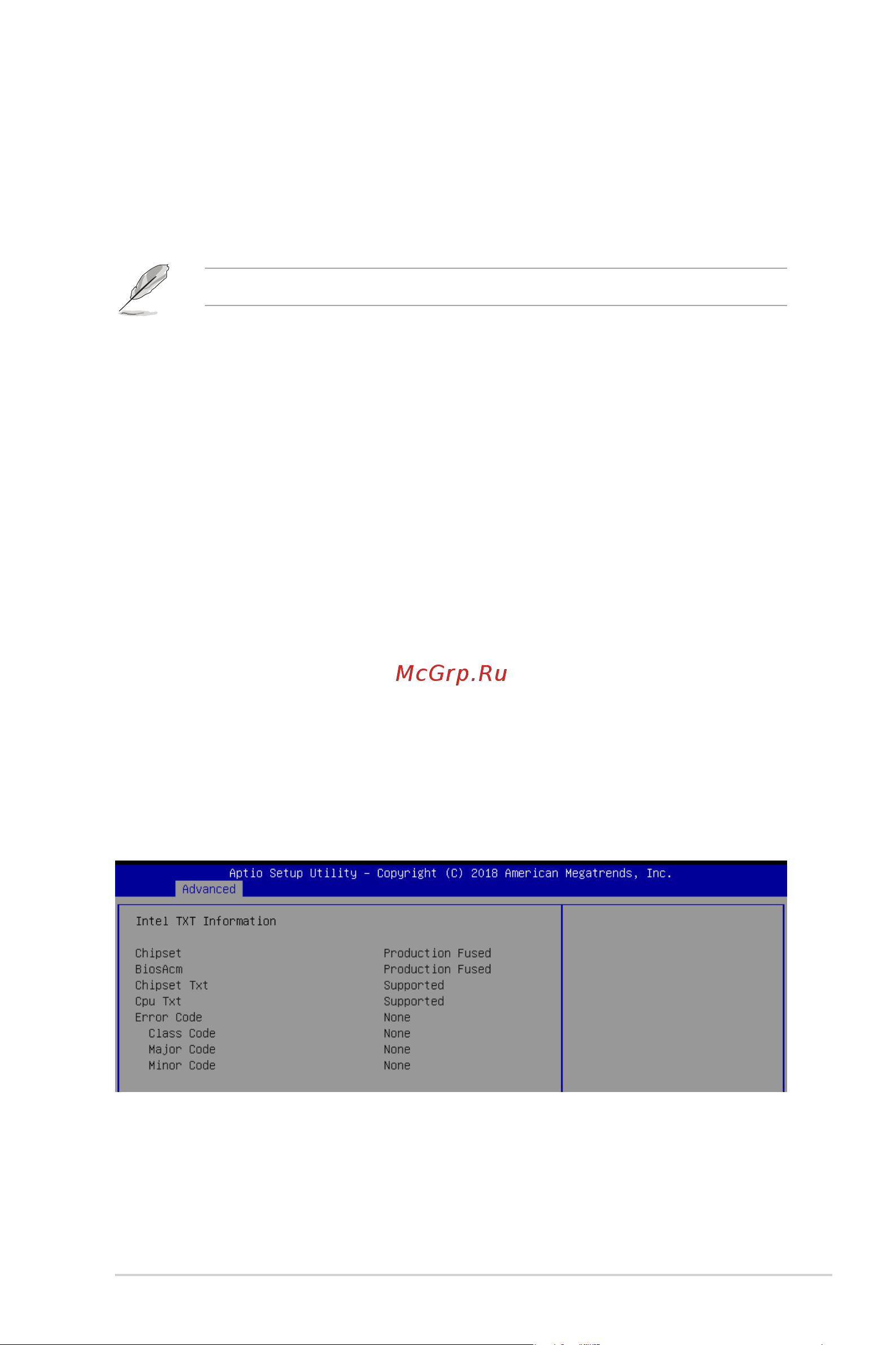 Asus RS100-E10-PI2 [107/168] Intel txt information