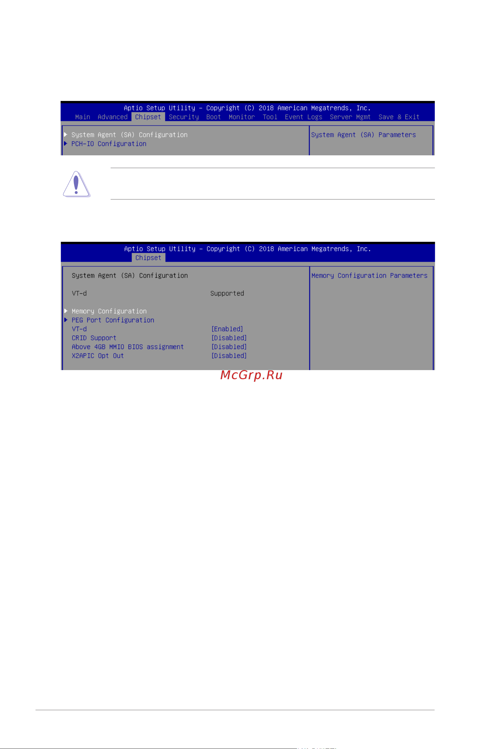 Asus RS100-E10-PI2 [114/168] Chipset menu