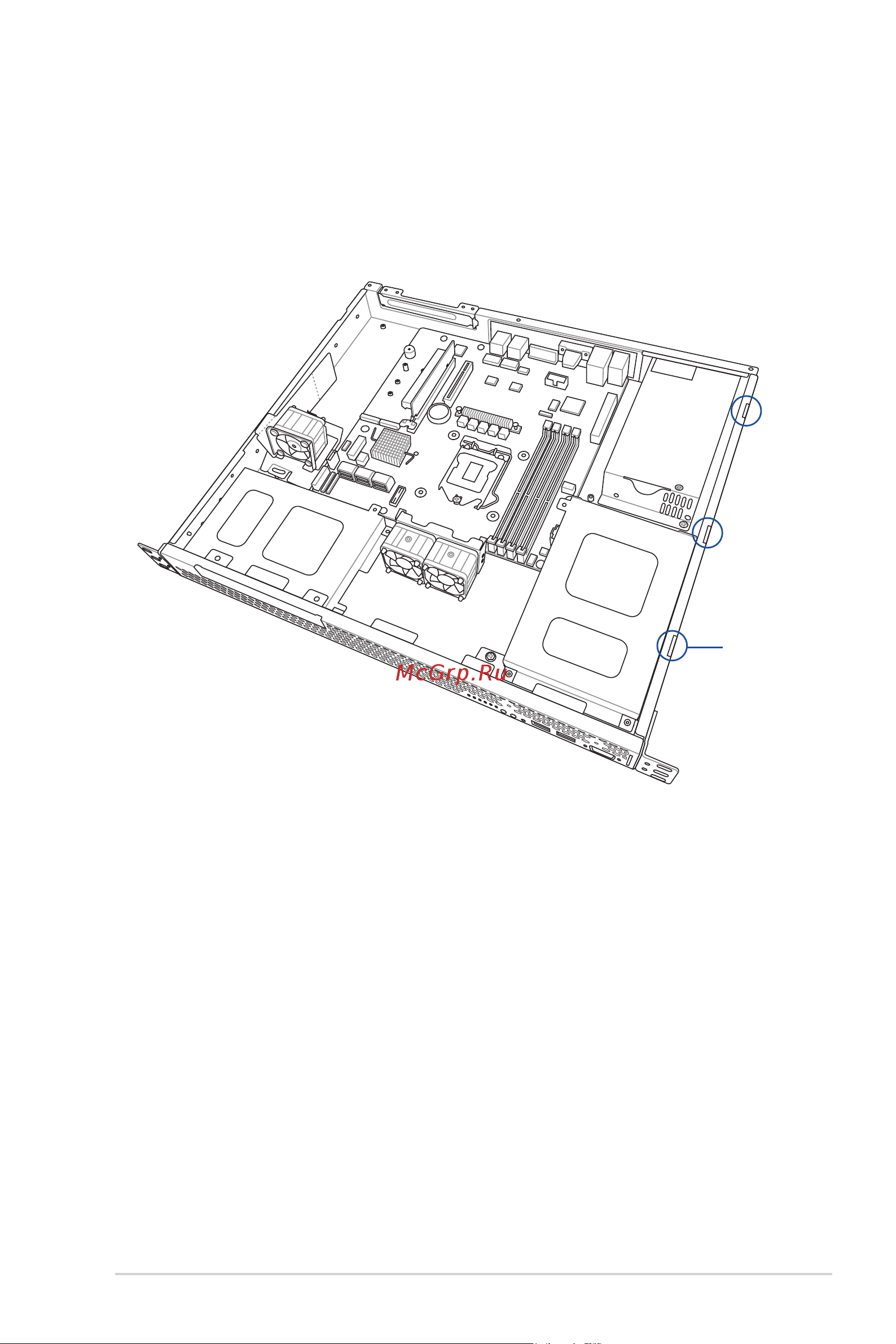 Asus RS100-E10-PI2 [21/168] Reinstalling the chassis cover