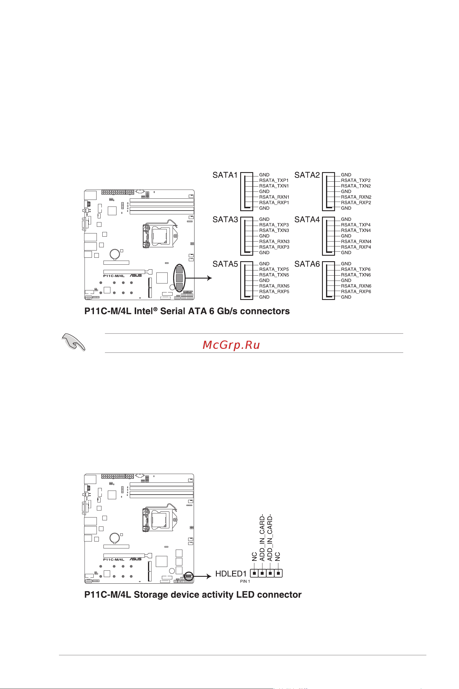 Asus RS100-E10-PI2 [77/168] Internal connectors