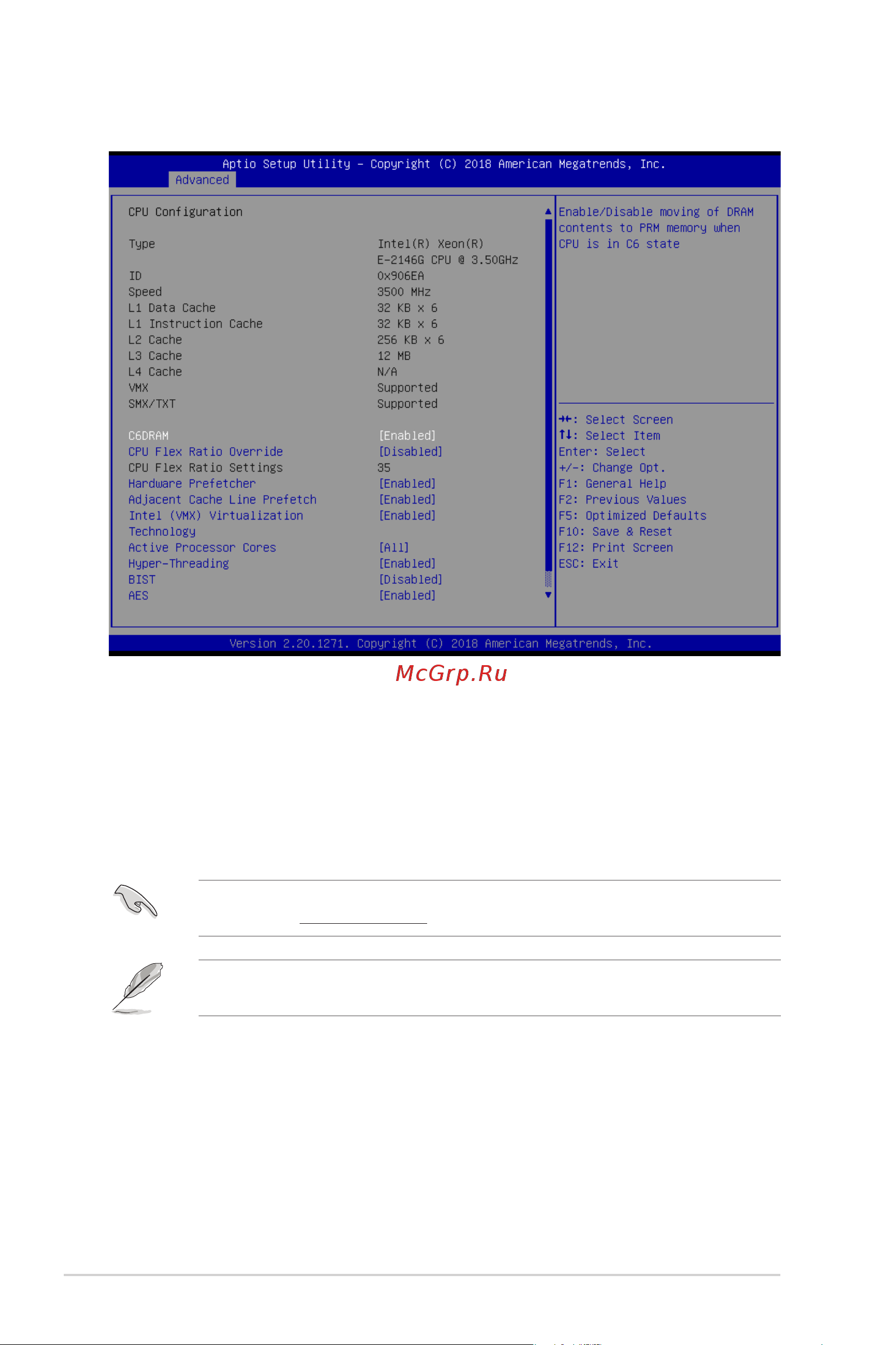 Asus RS100-E10-PI2 [98/168] Cpu configuration