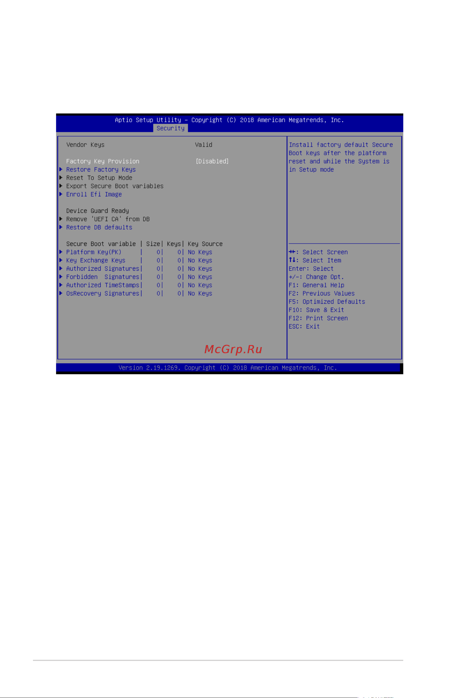 Asus RS300-E10-PS4 [114/164] Key management