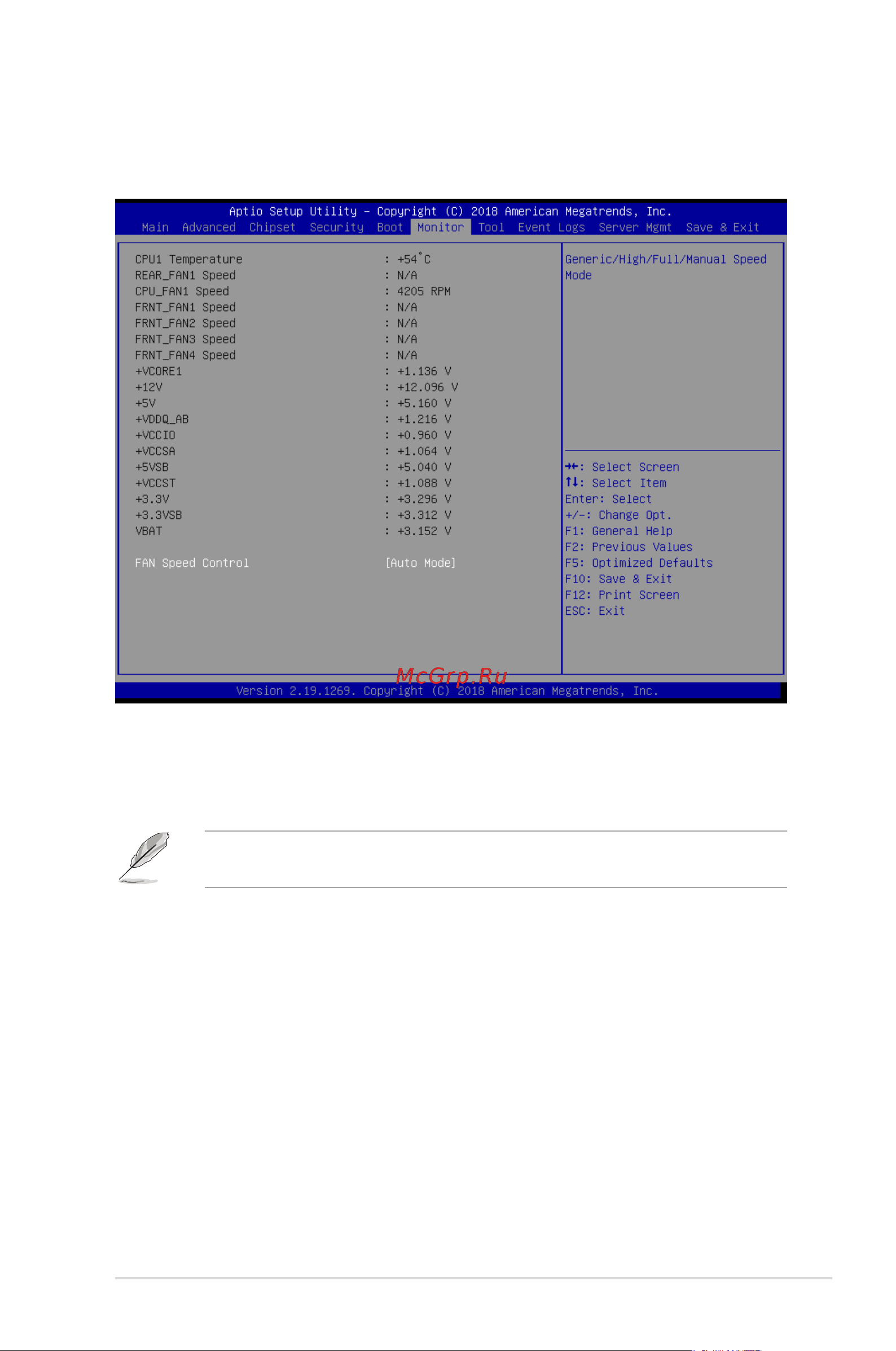 Asus RS300-E10-PS4 [117/164] Monitor menu