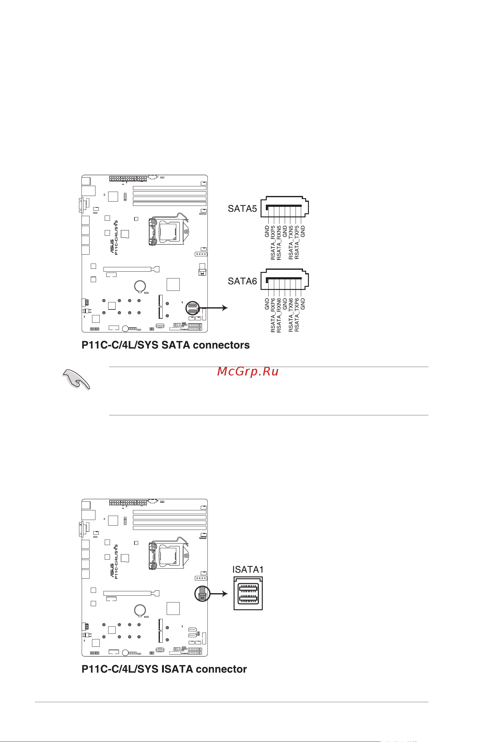 Asus RS300-E10-PS4 [68/164] Internal connectors