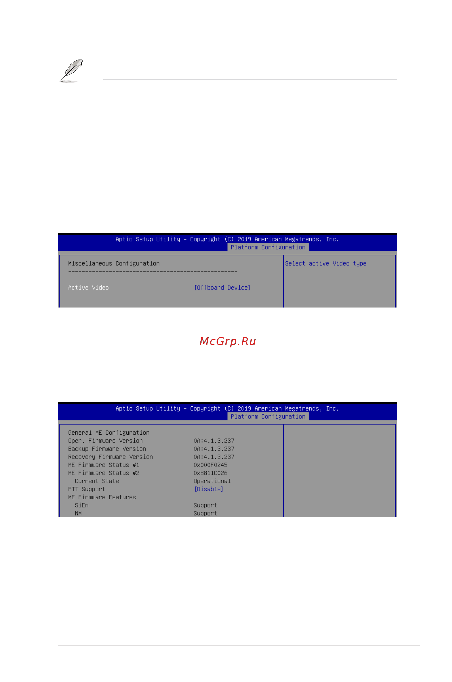 Asus ESC8000 G4 [129/192] Miscellaneous configuration