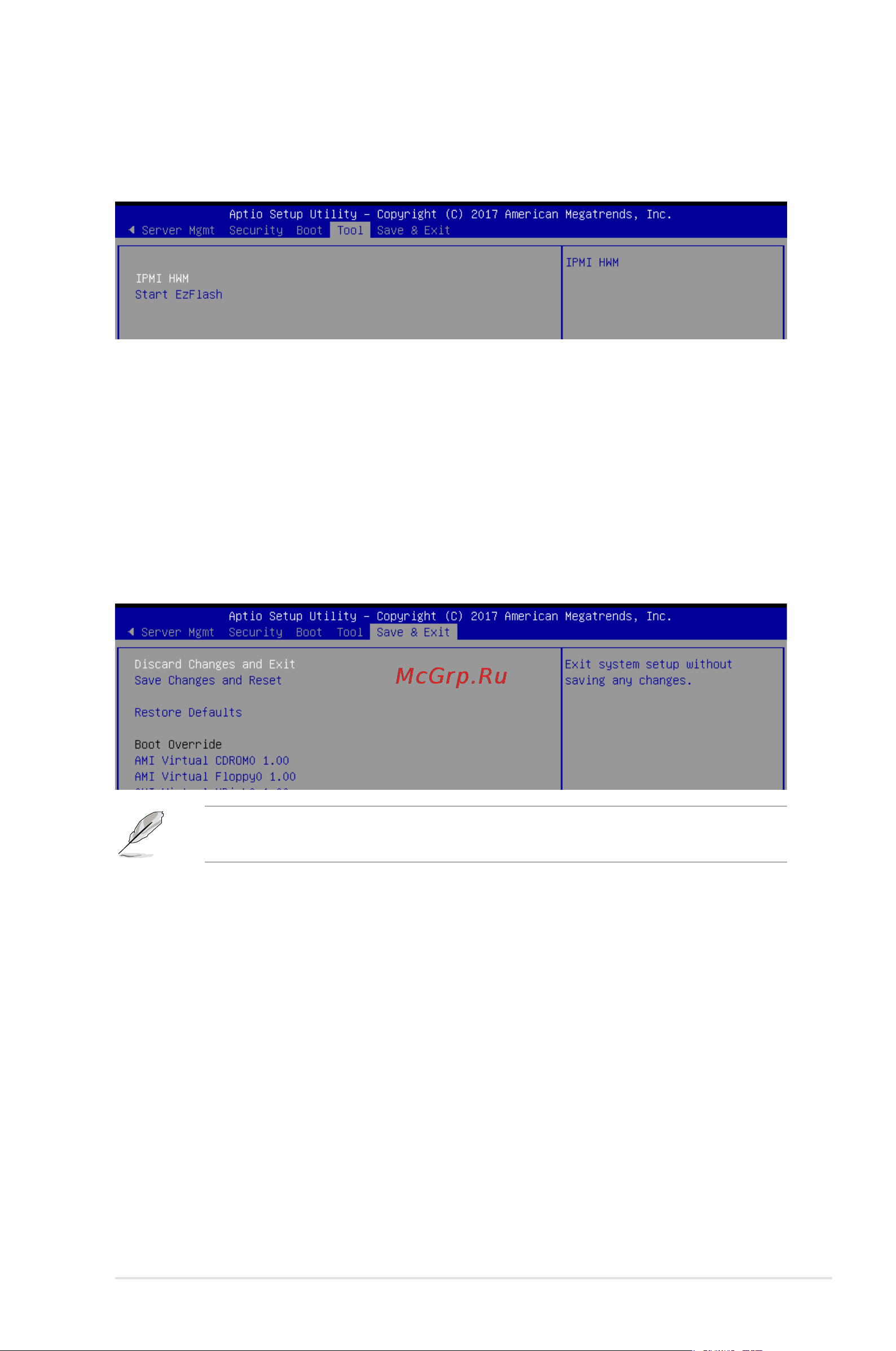 Asus ESC8000 G4 [145/192] Tool menu