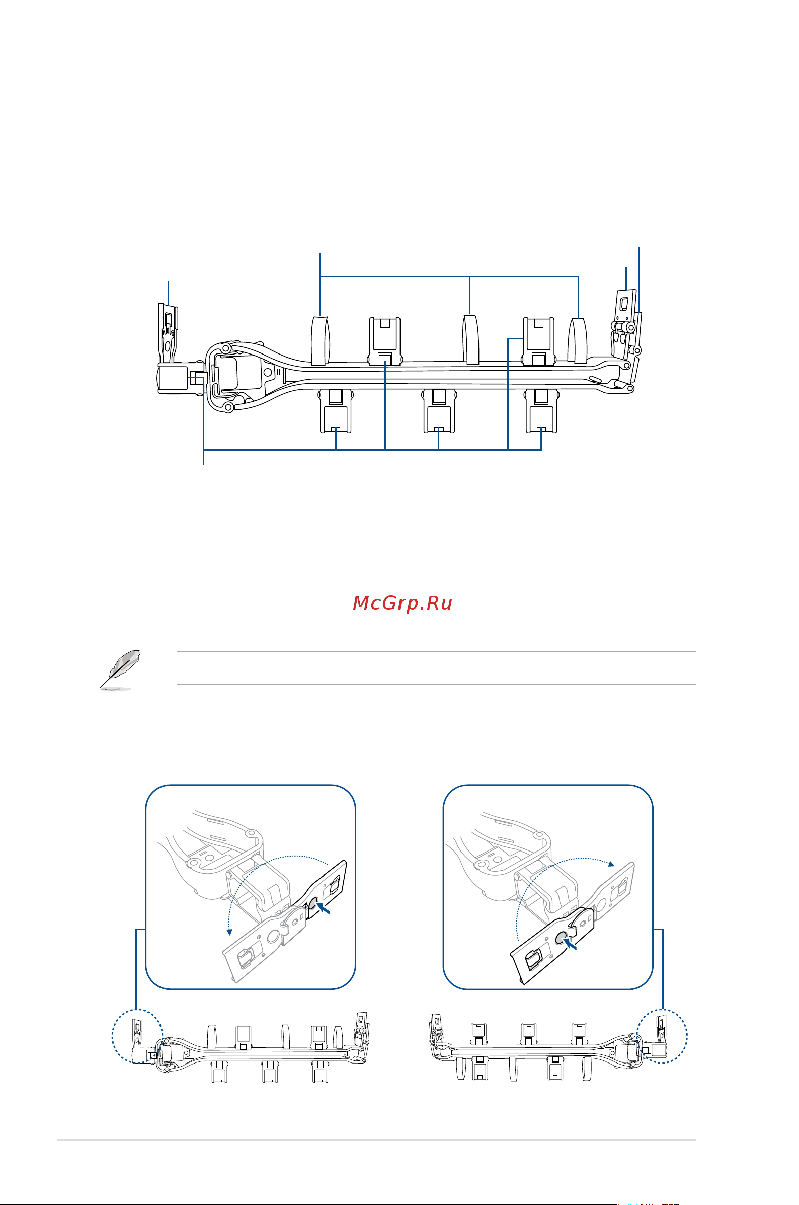 Asus ESC8000 G4 [70/192] Cable management arm optional for 1200 mm rack rails