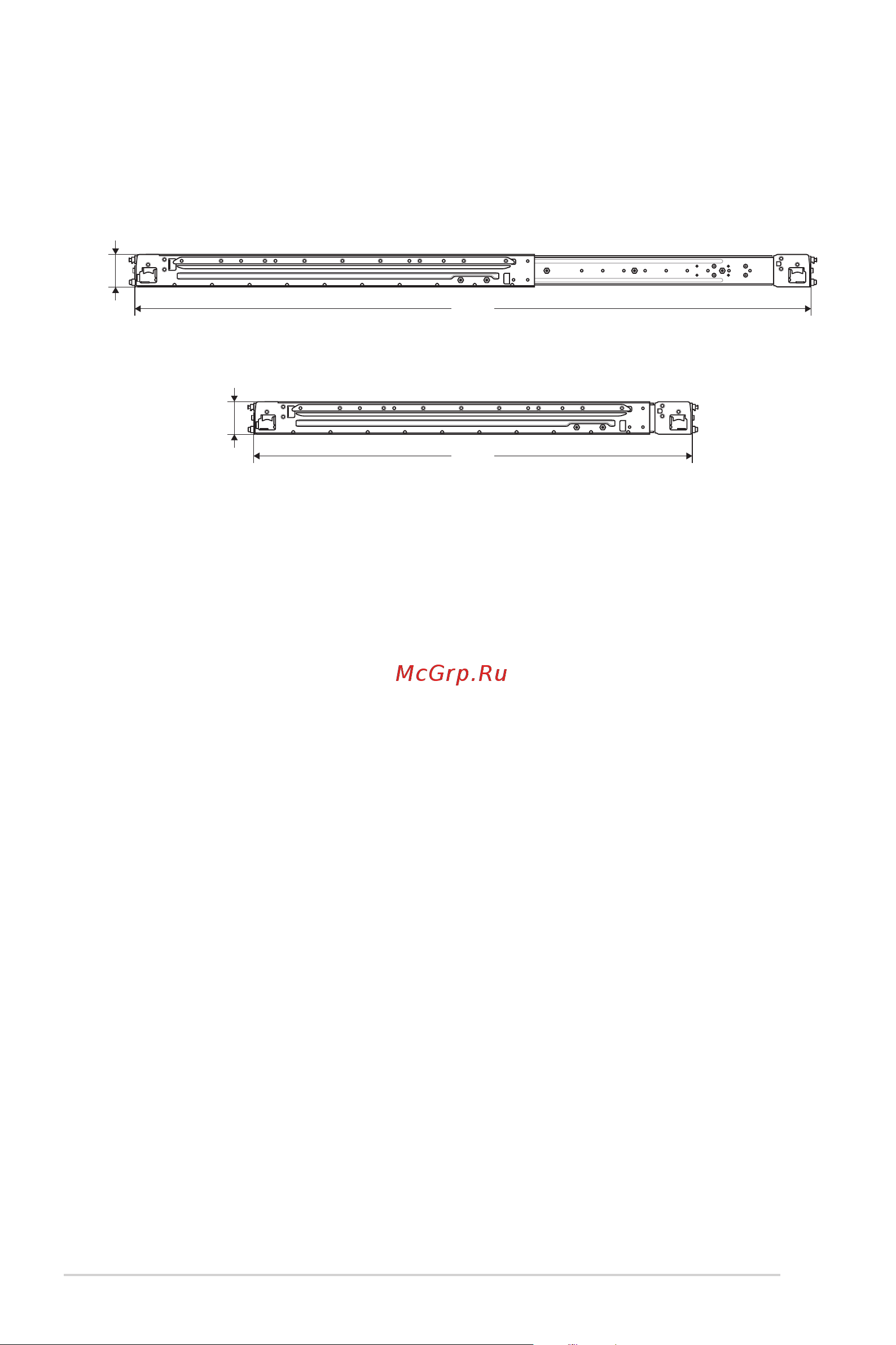 Asus RS720-E9-RS8-G [94/206] Rail kit dimensions
