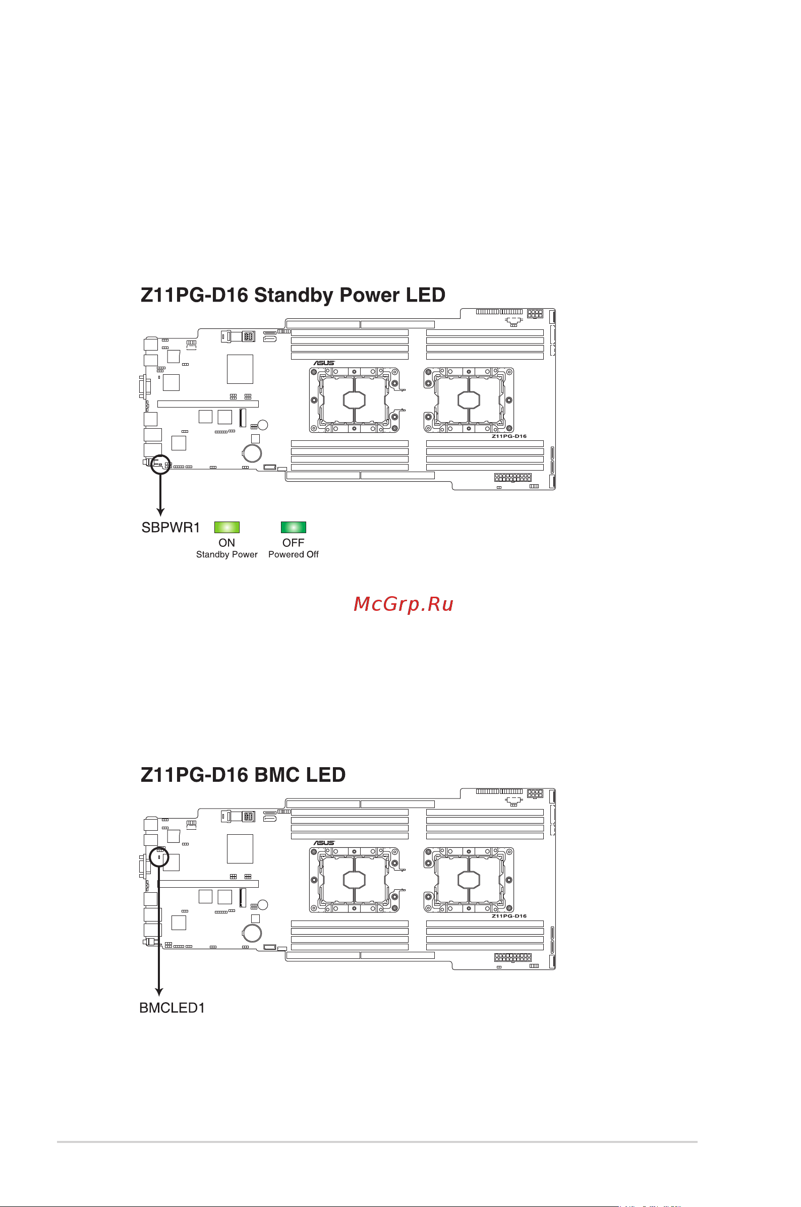 Asus ESC4000 G4 [114/202] Onboard leds