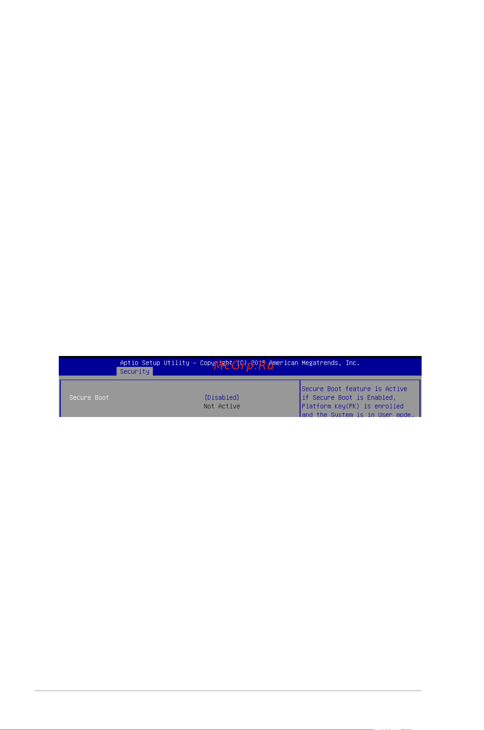 Asus ESC4000 G4 [156/202] Secure boot