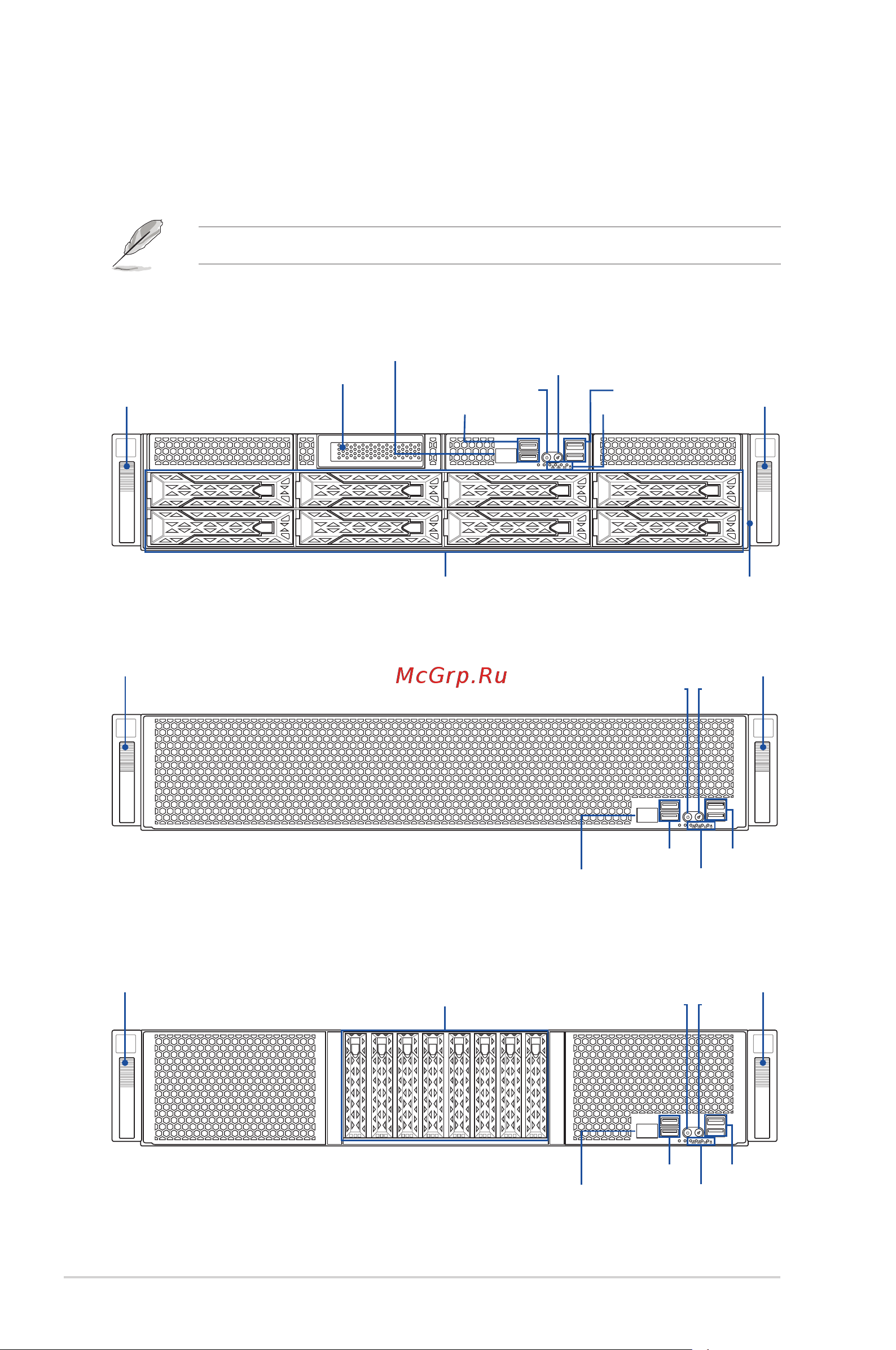 Asus ESC4000 G4 [18/202] Front panel features