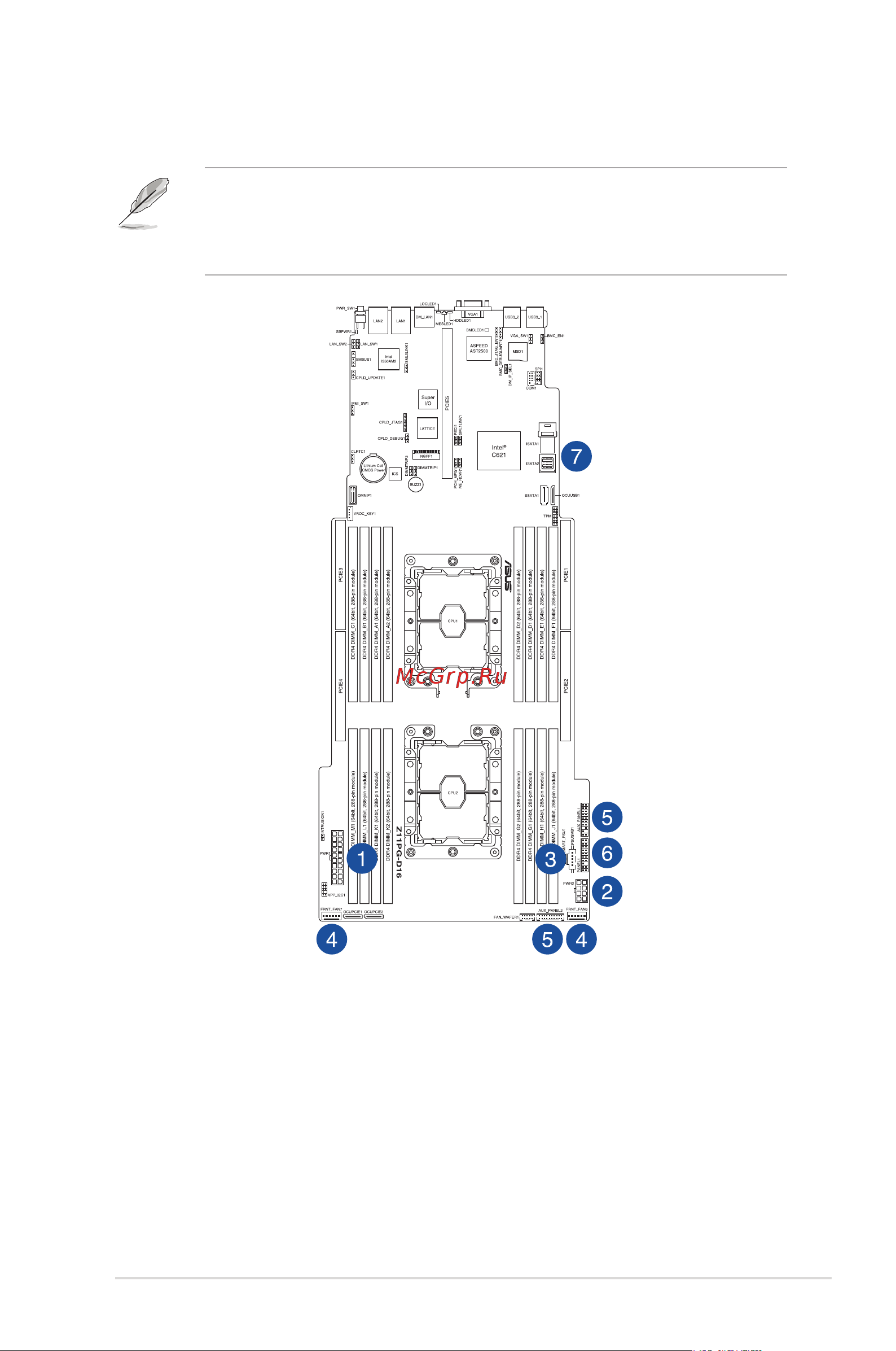 Asus ESC4000 G4 [69/202] Cable connections