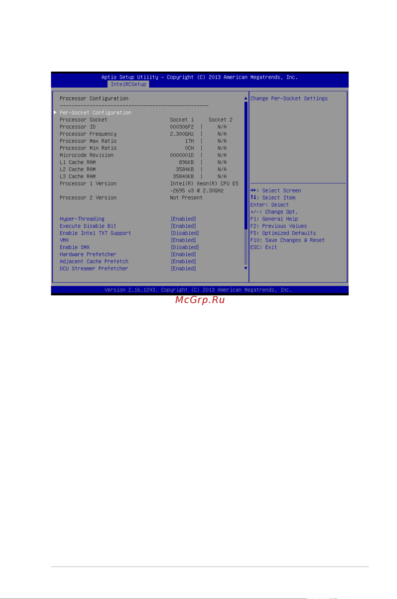 Asus RS540-E8-RS36-ECP [103/202] Processor configuration
