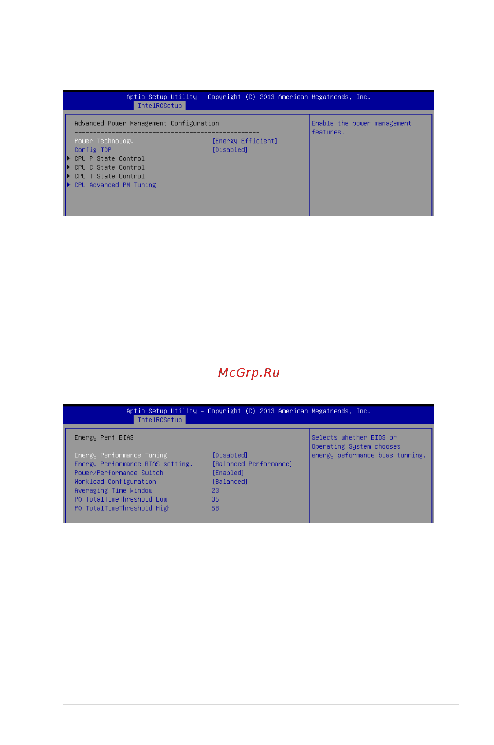 Asus RS540-E8-RS36-ECP [105/202] Advanced power management configuration