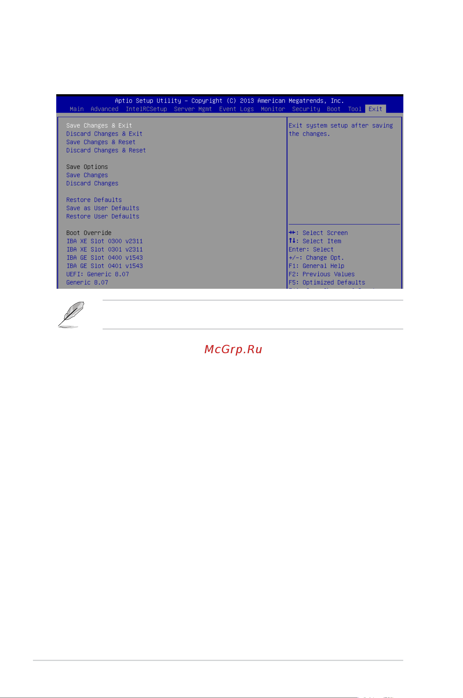 Asus RS540-E8-RS36-ECP [130/202] Exit menu