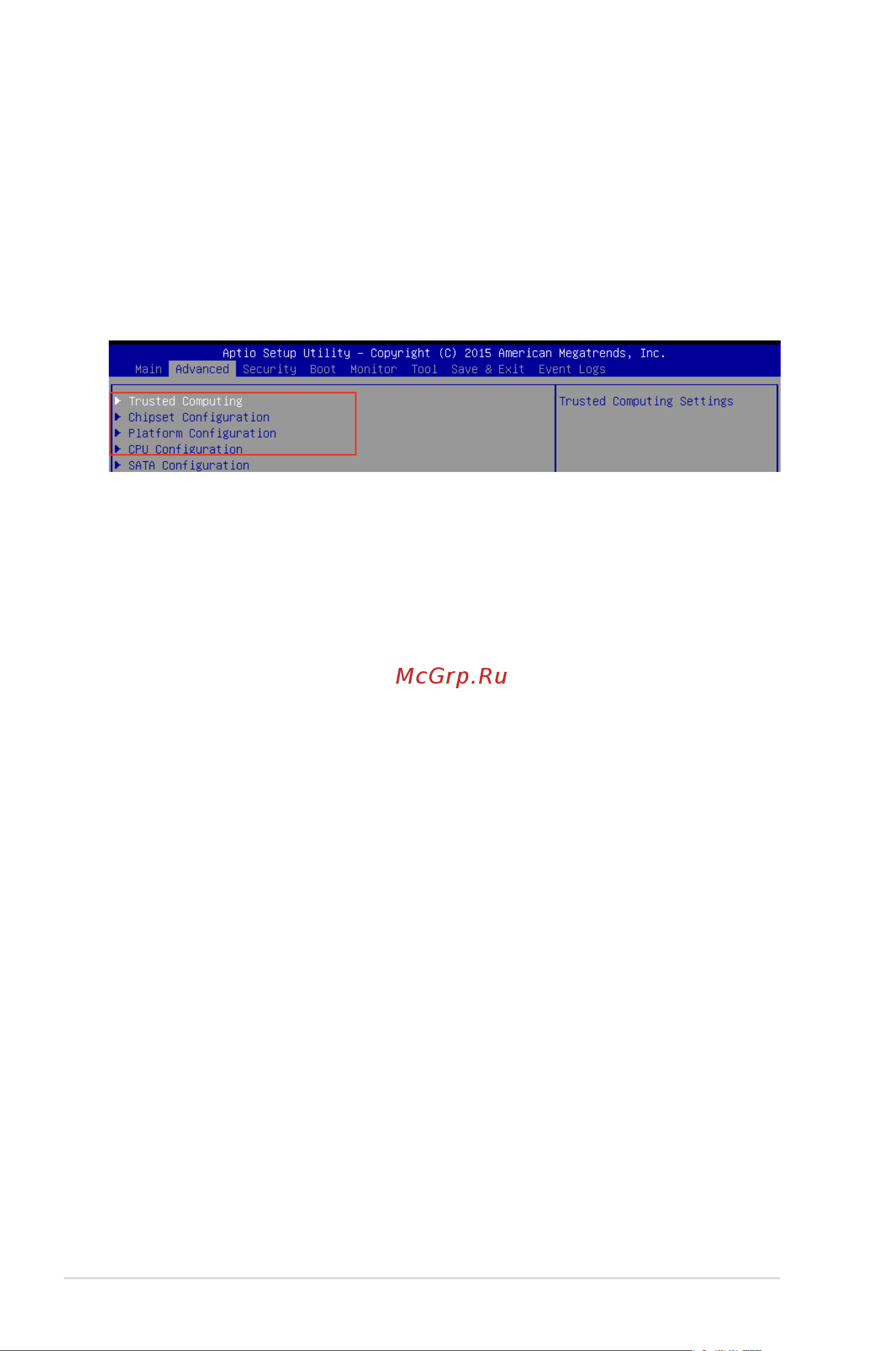 Asus TS100-E9-PI4 [64/138] Menu items