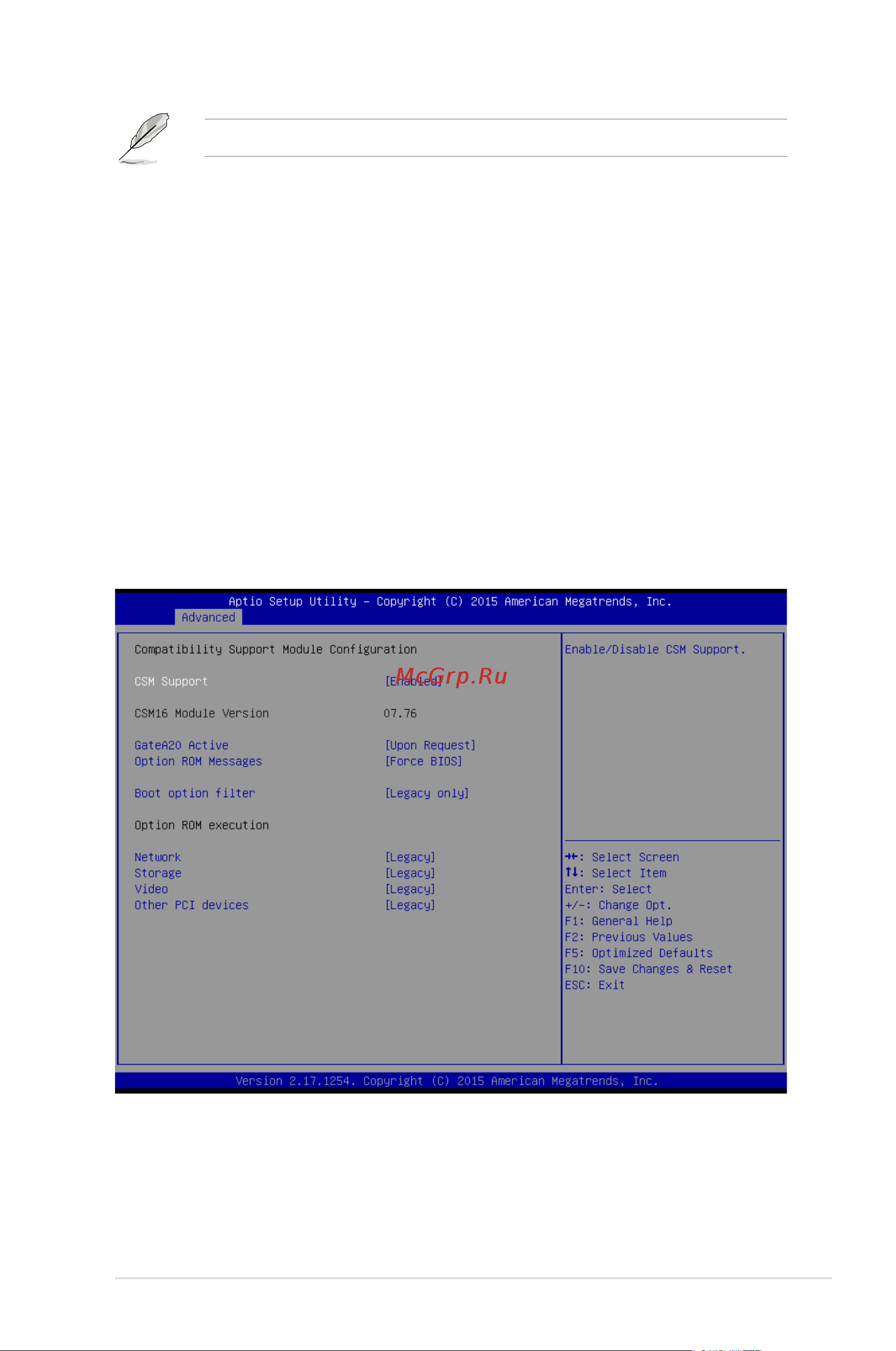Asus TS100-E9-PI4 [91/138] Csm configuration