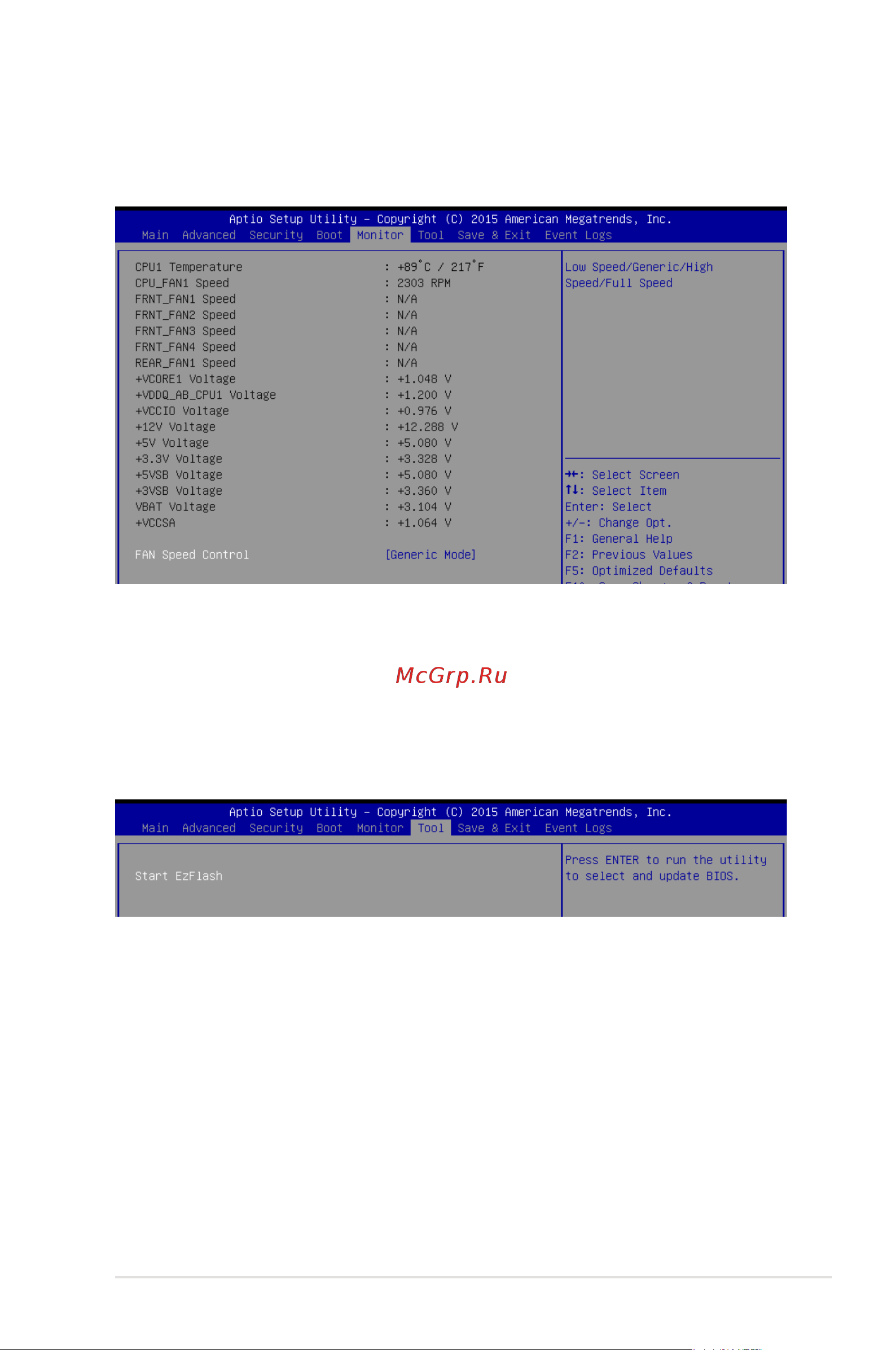 Asus TS100-E9-PI4 [97/138] Monitor menu