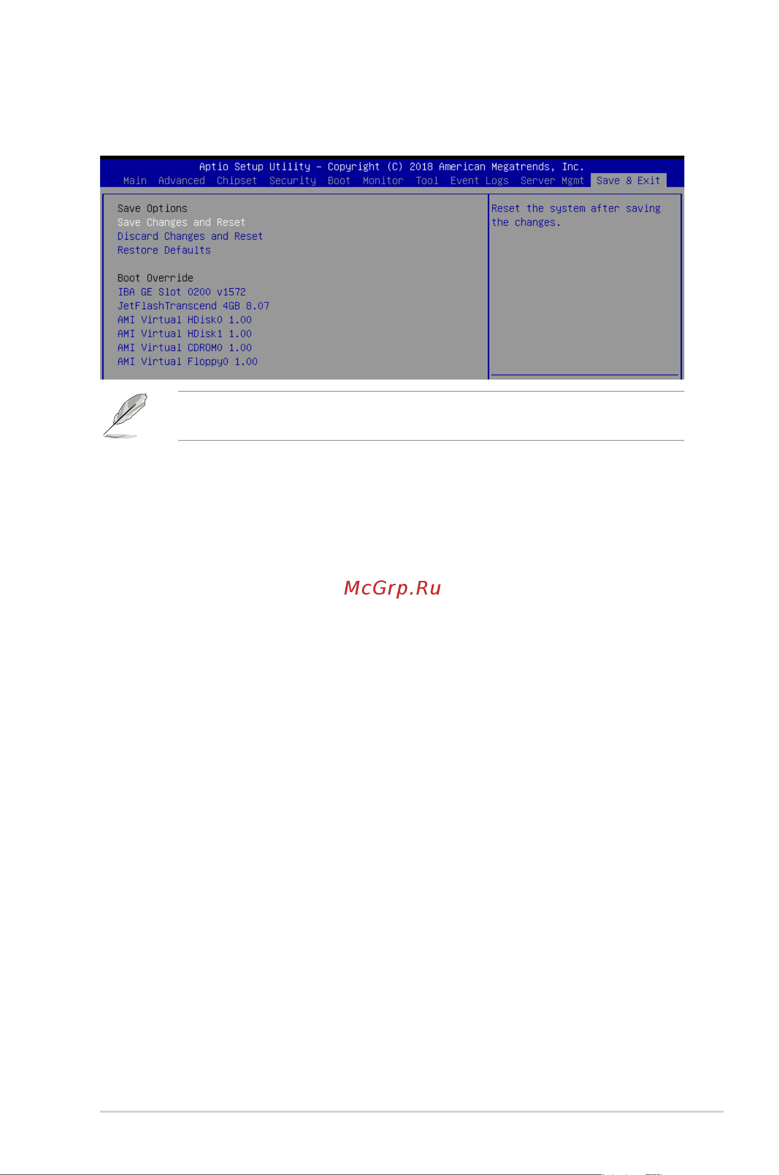 Asus P11C-C/4L [105/146] Save exit menu
