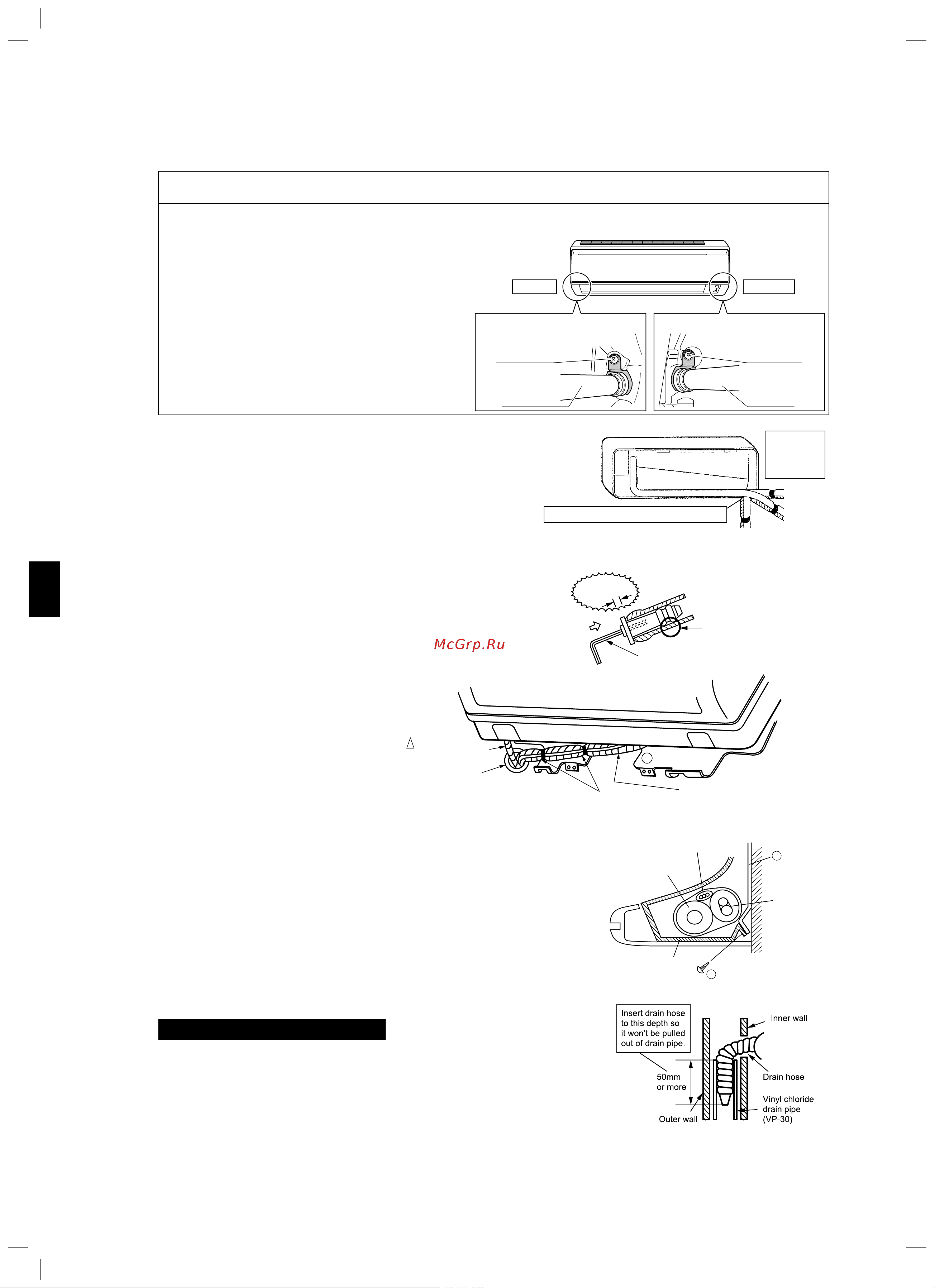 Daikin FTXB25BV1 [9/38] How to replace the drain plug and drain hose