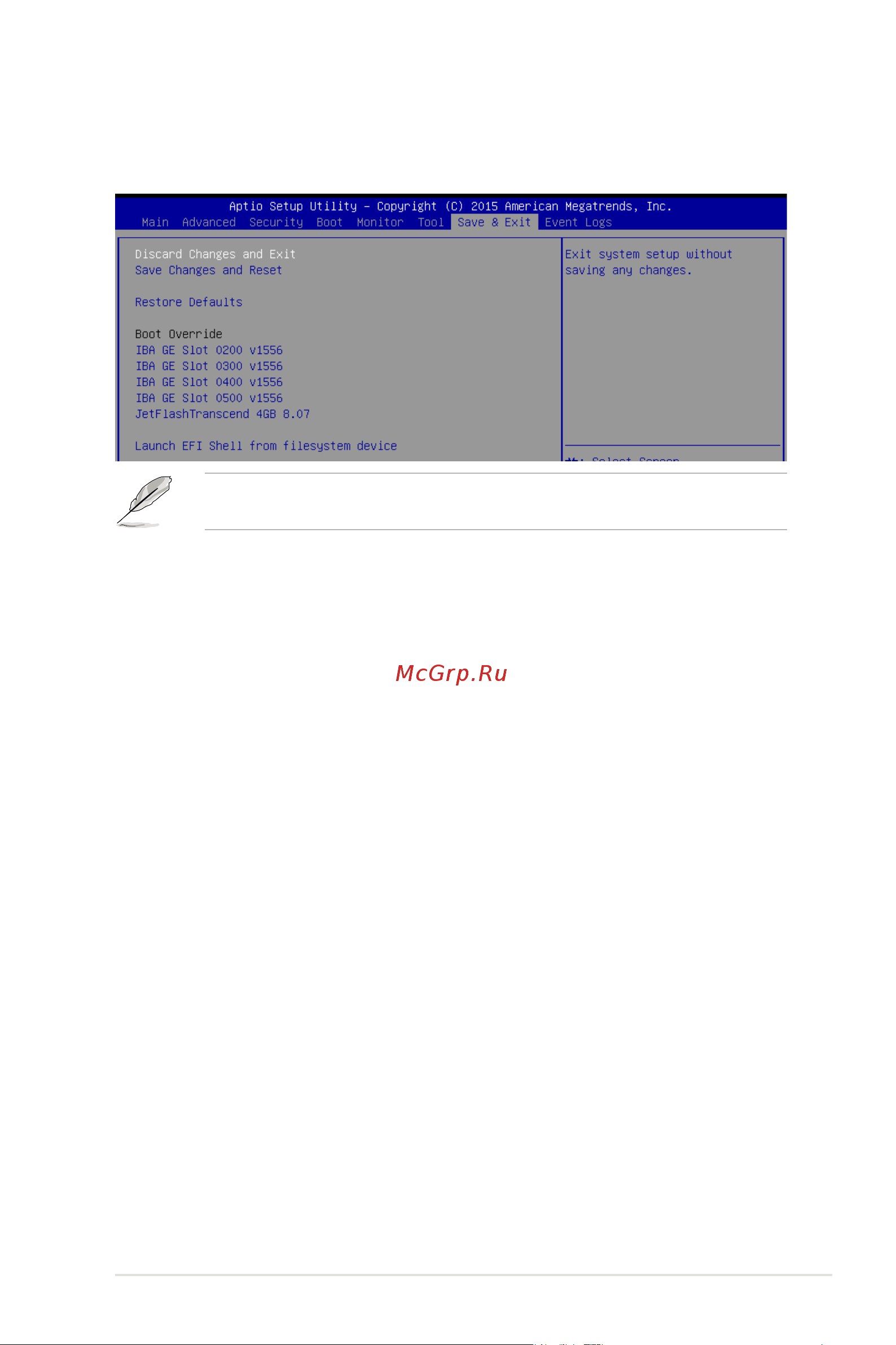 Asus P10S-V/4L [97/140] Save exit menu