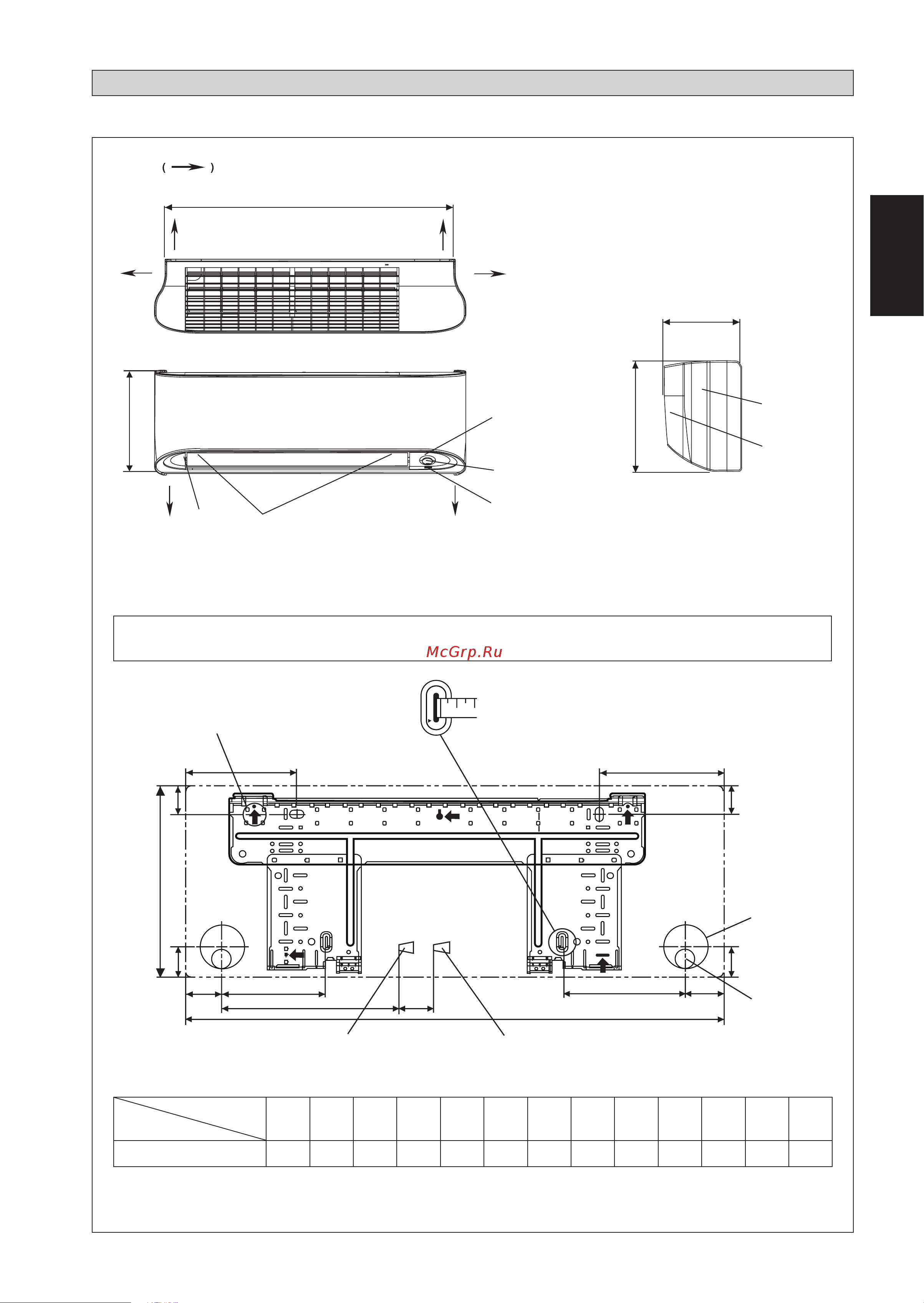 Daikin RXK60AV1B [21/156] Disegni e dimensionis