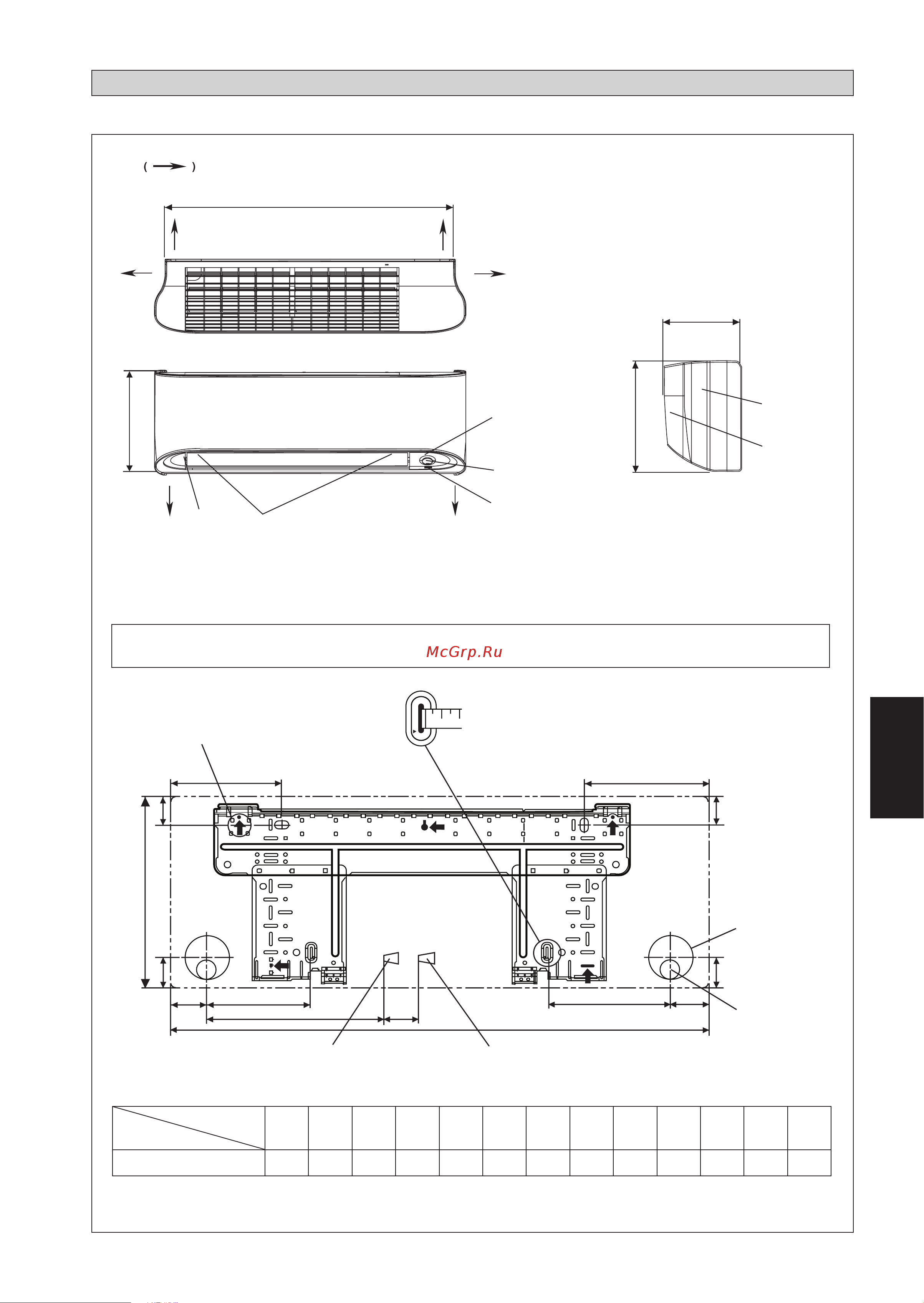 Daikin FTXK25AV1BW [93/156] Diş hatlar ve ebatlar