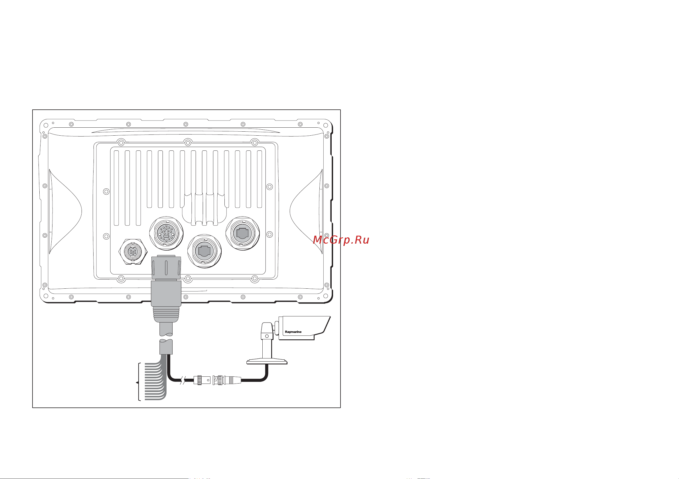 Raymarine C120W [39/92] Подключение видеооборудования
