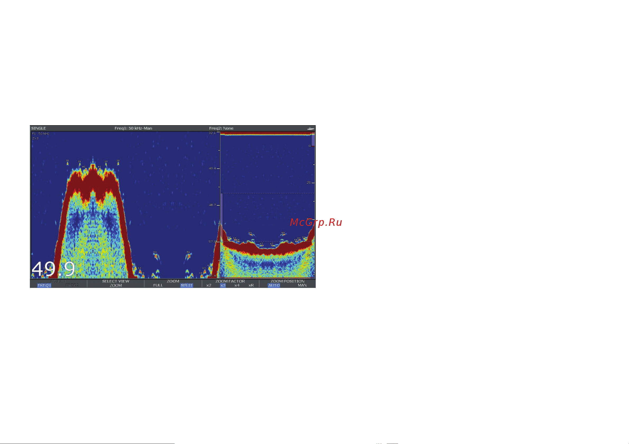 Raymarine С90W [155/222] Режим a scope индикатор с линейной разверткой