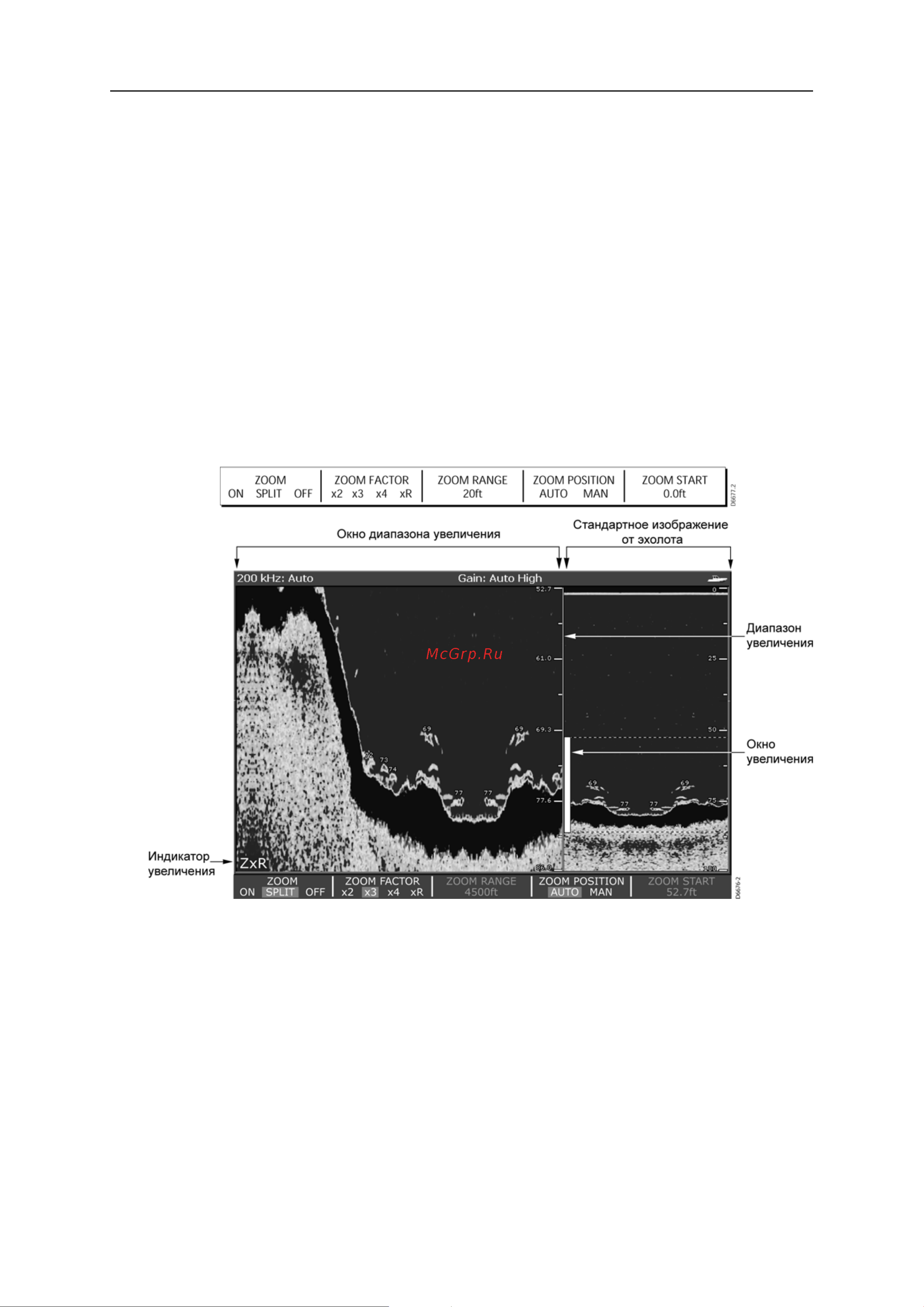 Raymarine Е120 Е02013 [129/200] Настройка увеличения