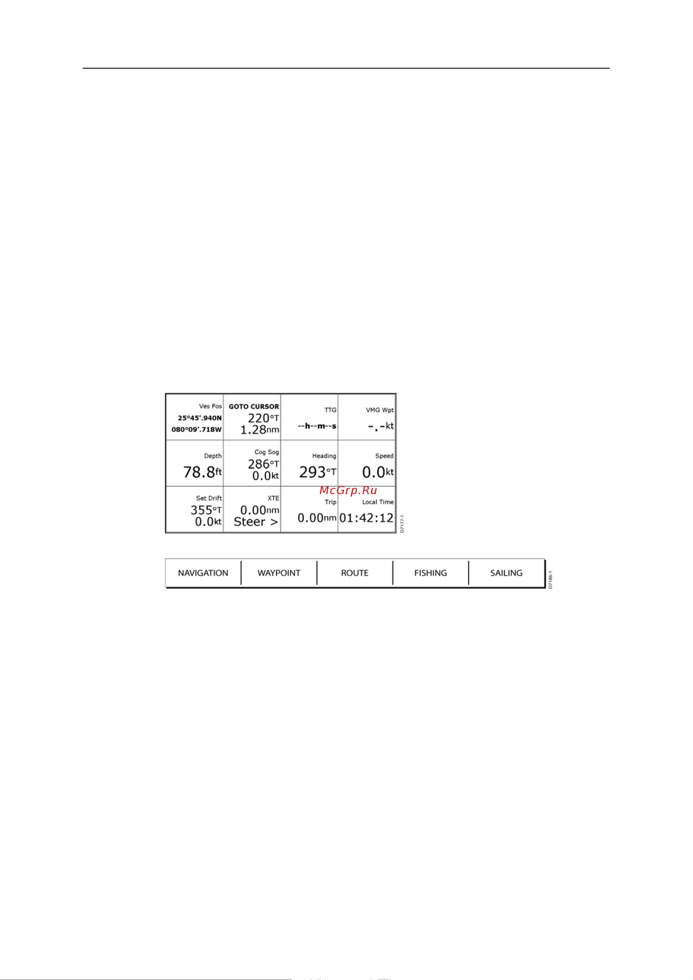 Raymarine Е120 Е02013 [150/200] Как отобразить приложение цифровых данных