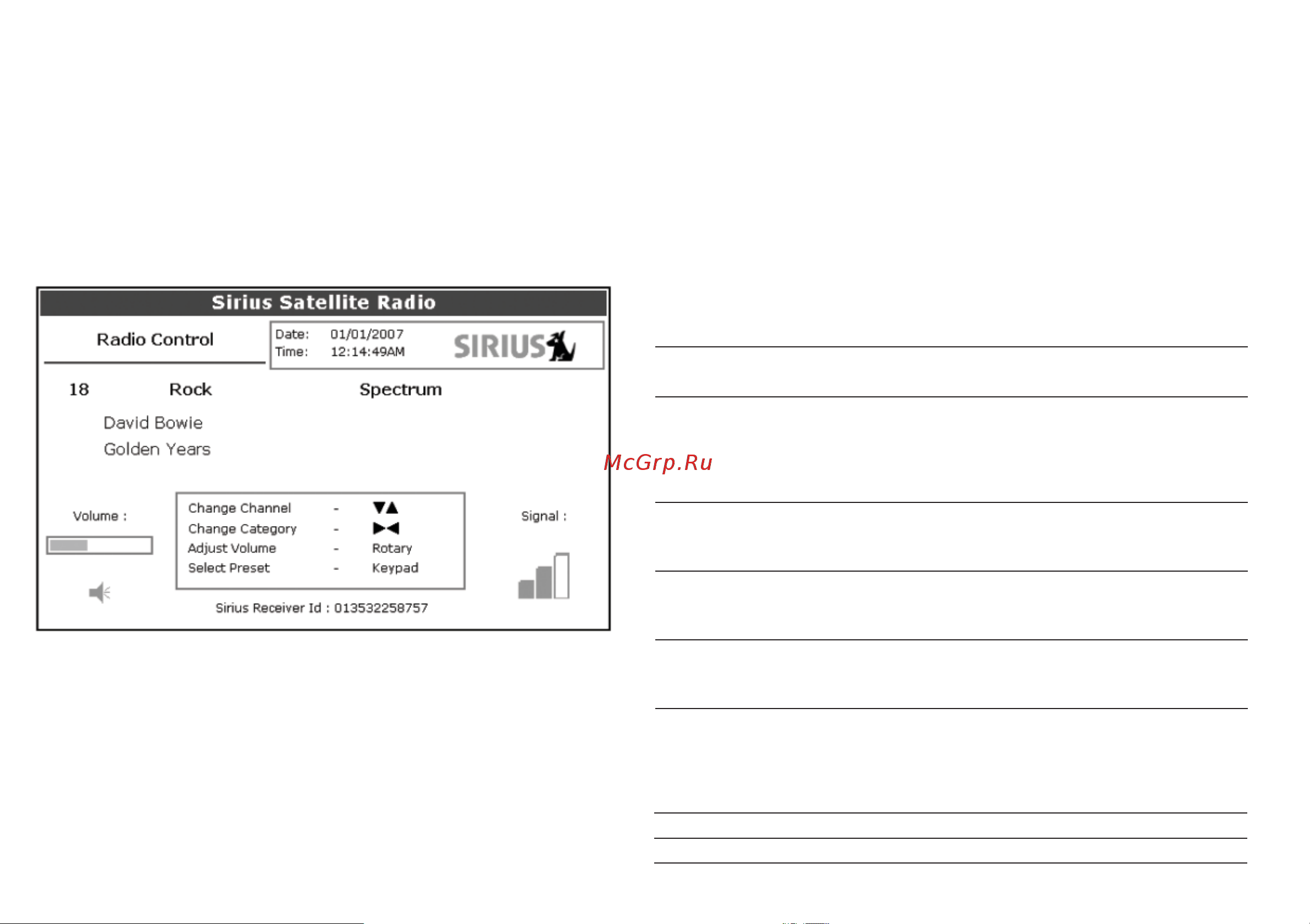 Raymarine A57D Е62188 [100/212] Использование спутникового радио sirius