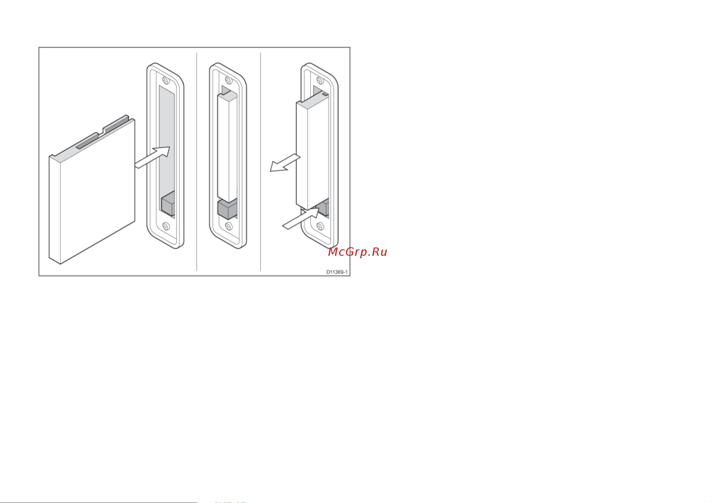 Raymarine A57D Е62188 [137/212] Использование слота карты памяти
