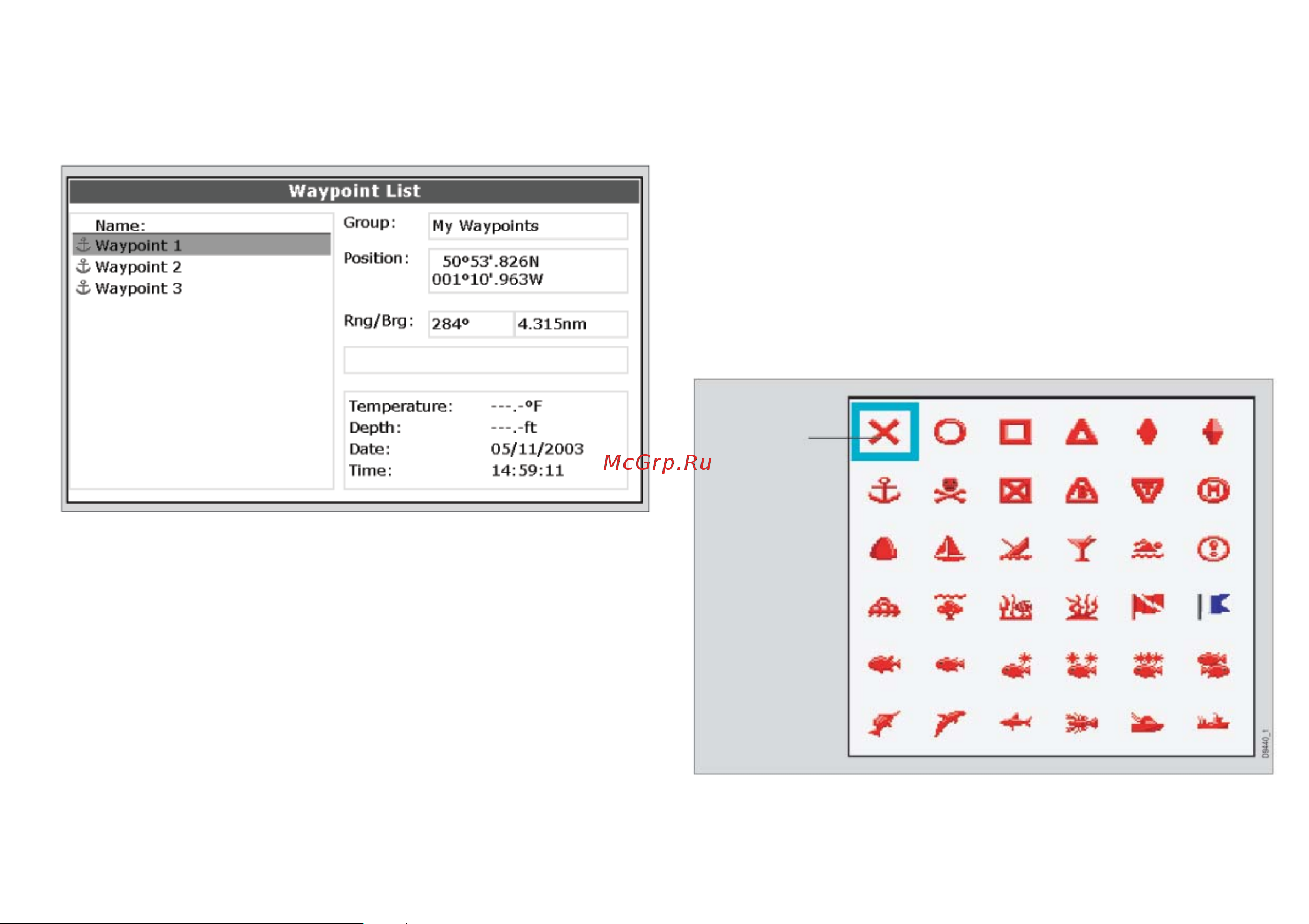 Raymarine A57D Е62188 [33/212] Просмотр редактирование значений путевой точки